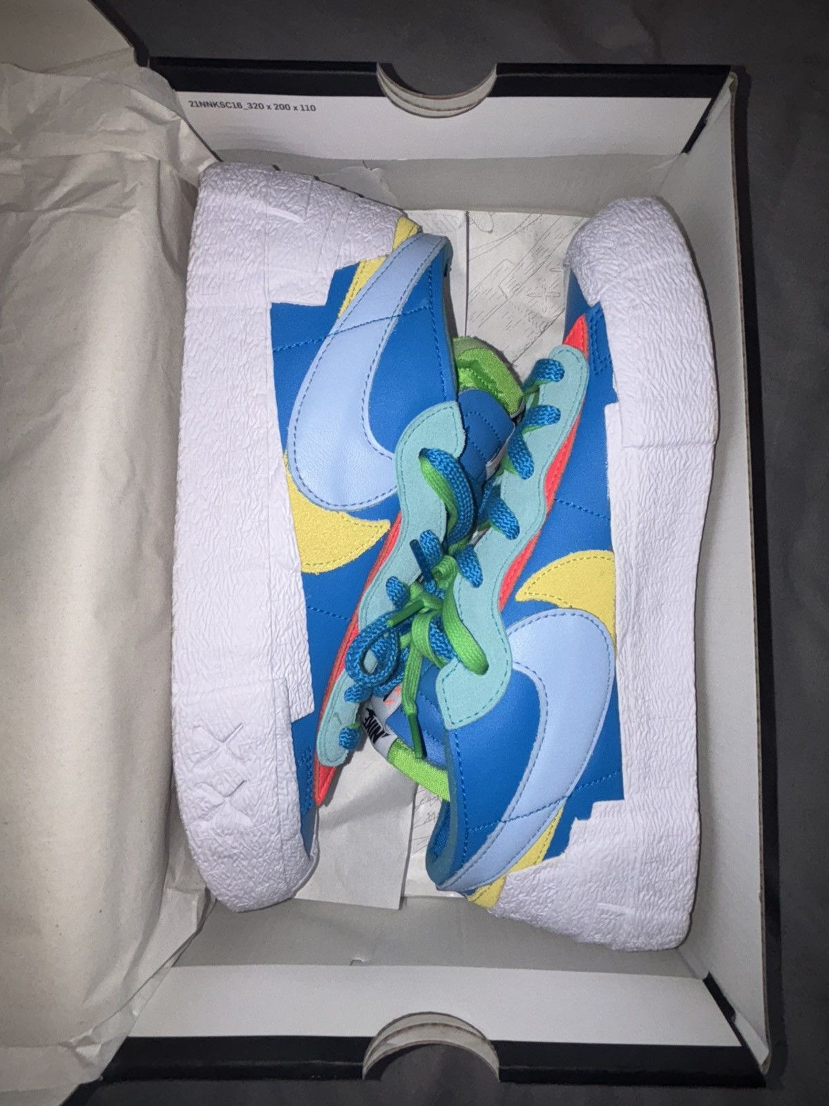 Kaws × Nike × Sacai Nike x Sacai x KAWS Blazer Low - Neptune Blue Size US 9 / EU 42 - 8 Thumbnail