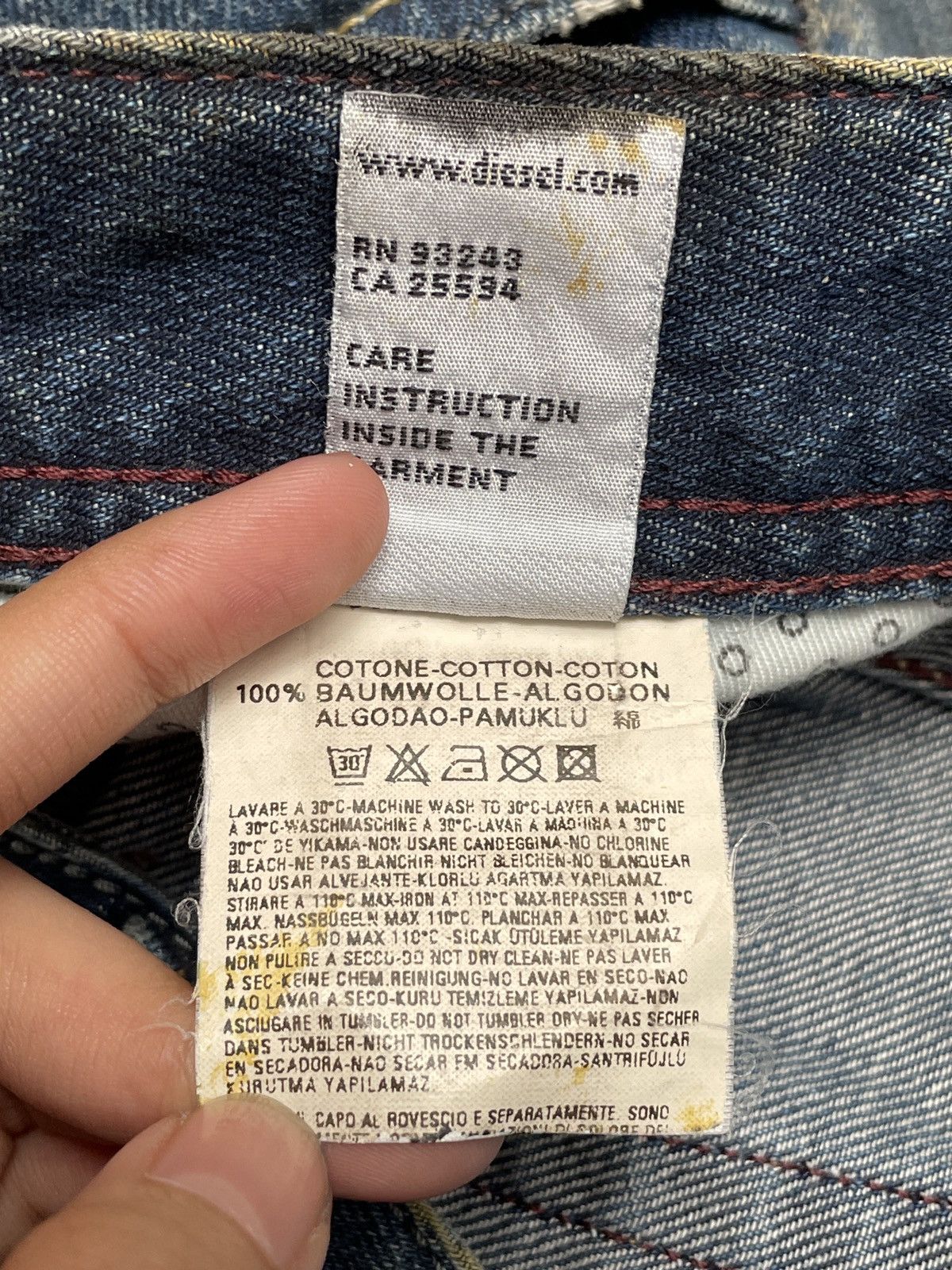 Diesel × If Six Was Nine Vintage Brand Diesel Made in Italy Jeans 2000s Size US 28 / EU 44 - 11 Thumbnail