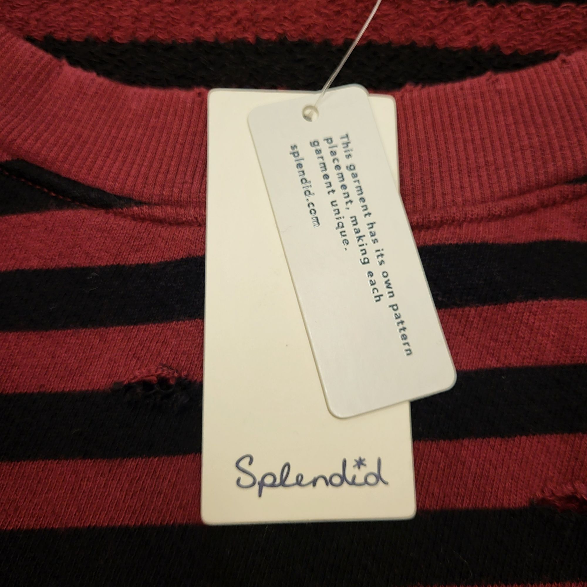 Splendid Splendid Women's West Village Stripe Terry Dress Ruby Women' Size L / US 10 / IT 46 - 3 Thumbnail