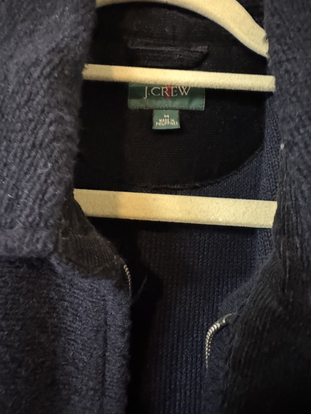 J.Crew J.Crew Wool Blend Sweater Fleece Jacket Navy Size M Size US M / EU 48-50 / 2 - 3 Thumbnail