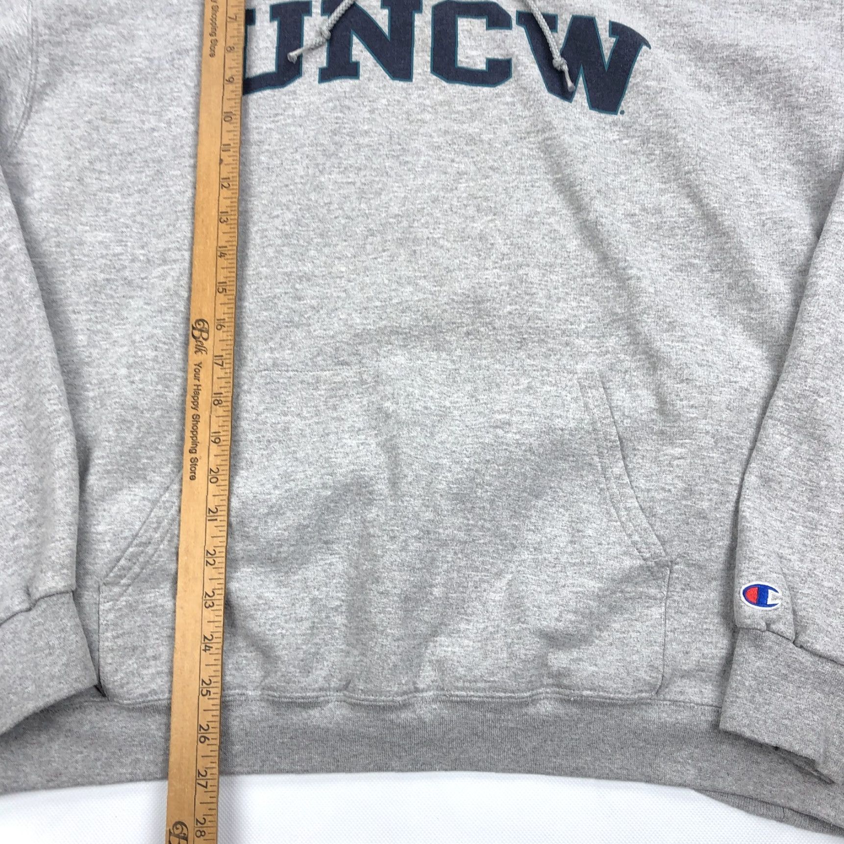 Champion Champion Eco Men's 2XL Pullover Hoodie Sweatshirt Gray Cotton Blend Fleece Graphic Print Logo Pockets Hooded Size US XXL / EU 58 / 5 - 5 Thumbnail