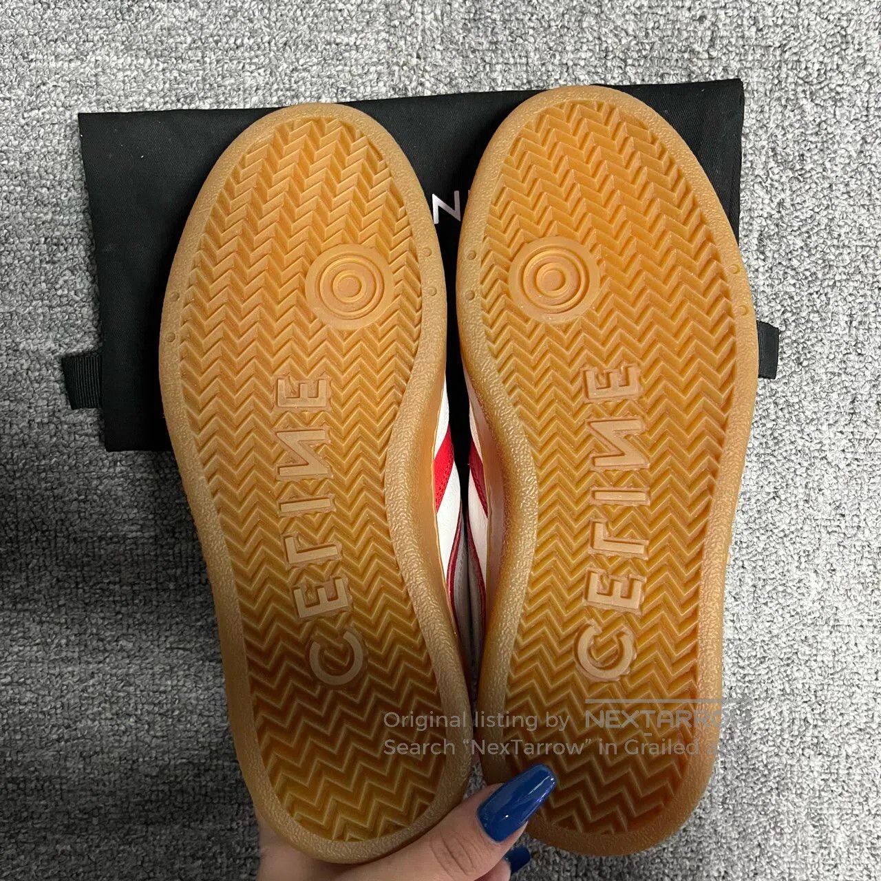 Celine CELINE Leather low-top slip-on shoes with lacing| Size US 5.5 / IT 35.5 - 5 Thumbnail