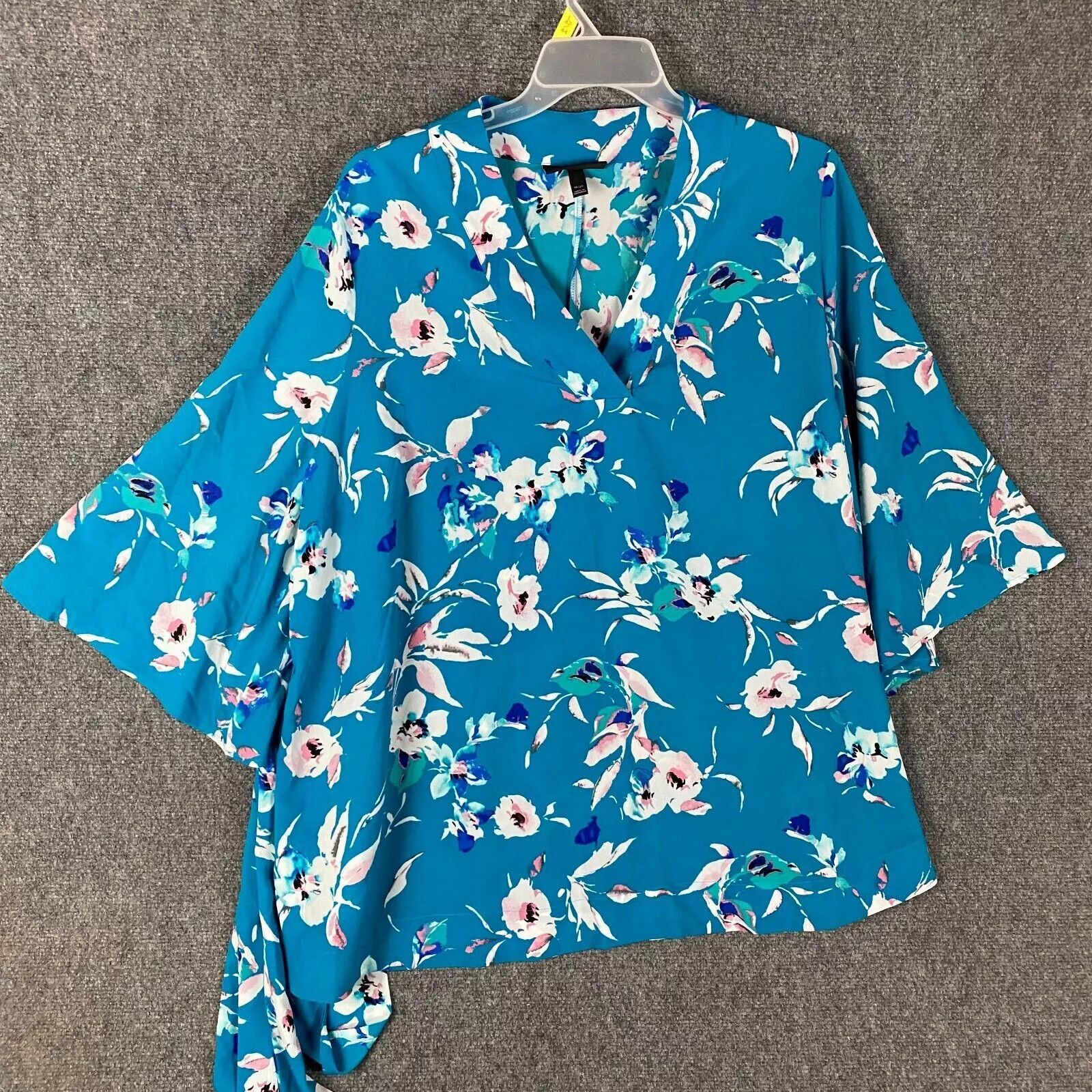 Other Lane Bryant Blouse Women's 18/20 Floral Blue Polyester Plus Size 3XL / US 20-22 - 1 Thumbnail