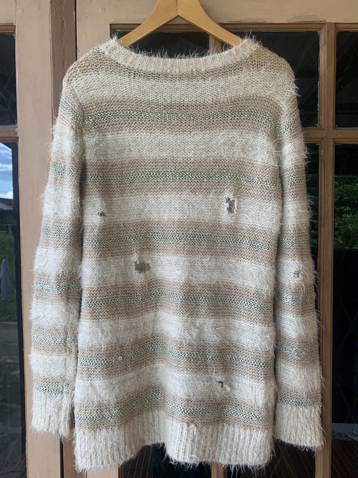 20471120 💸BINDINGOFFER💸JapaneseBrand Roem Mohair Distressed Knit Size US L / EU 52-54 / 3 - 6 Thumbnail