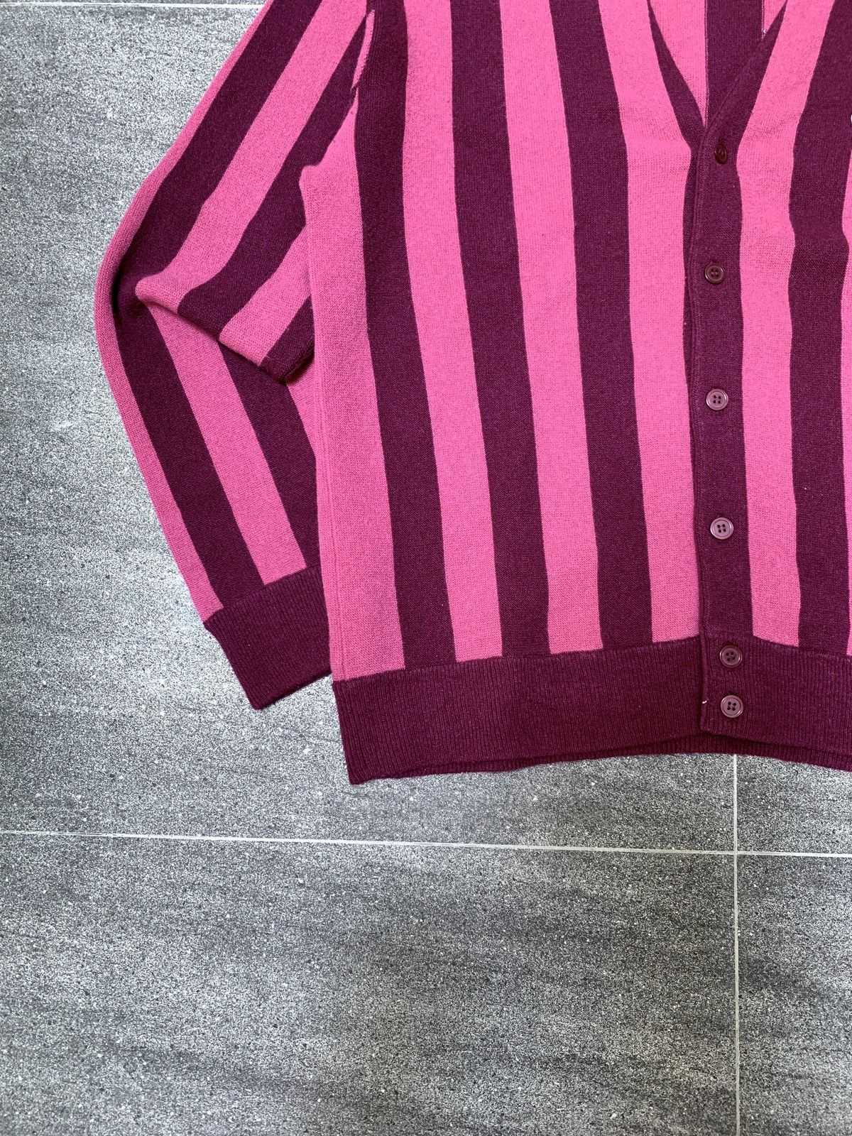 Lacoste × Supreme Striped Wool Cardigan Size US L / EU 52-54 / 3 - 3 Thumbnail