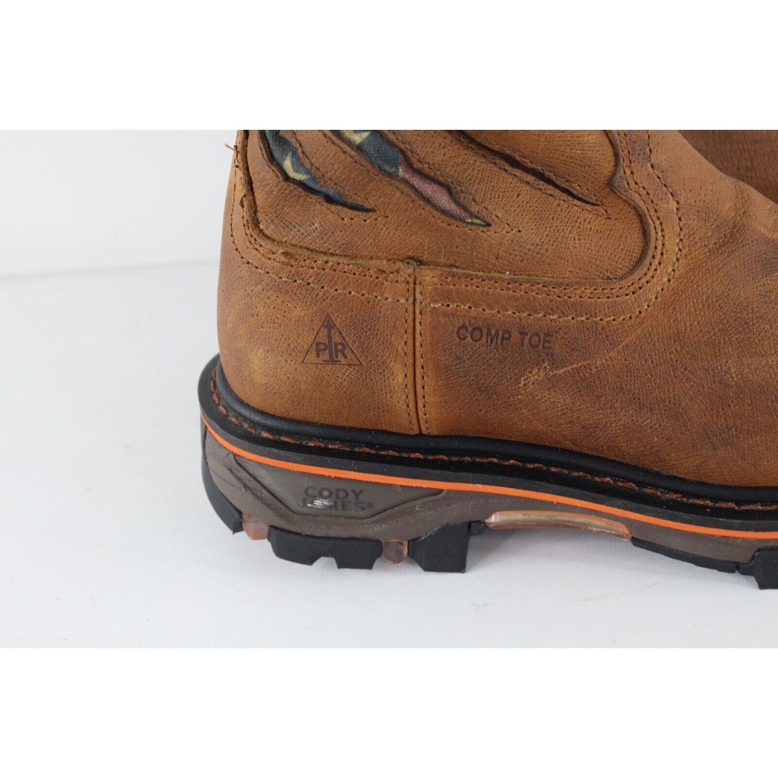 Cody James Cody James USA Flag Leather Composite Toe Western Boots Size US 12 / EU 45 - 5 Thumbnail