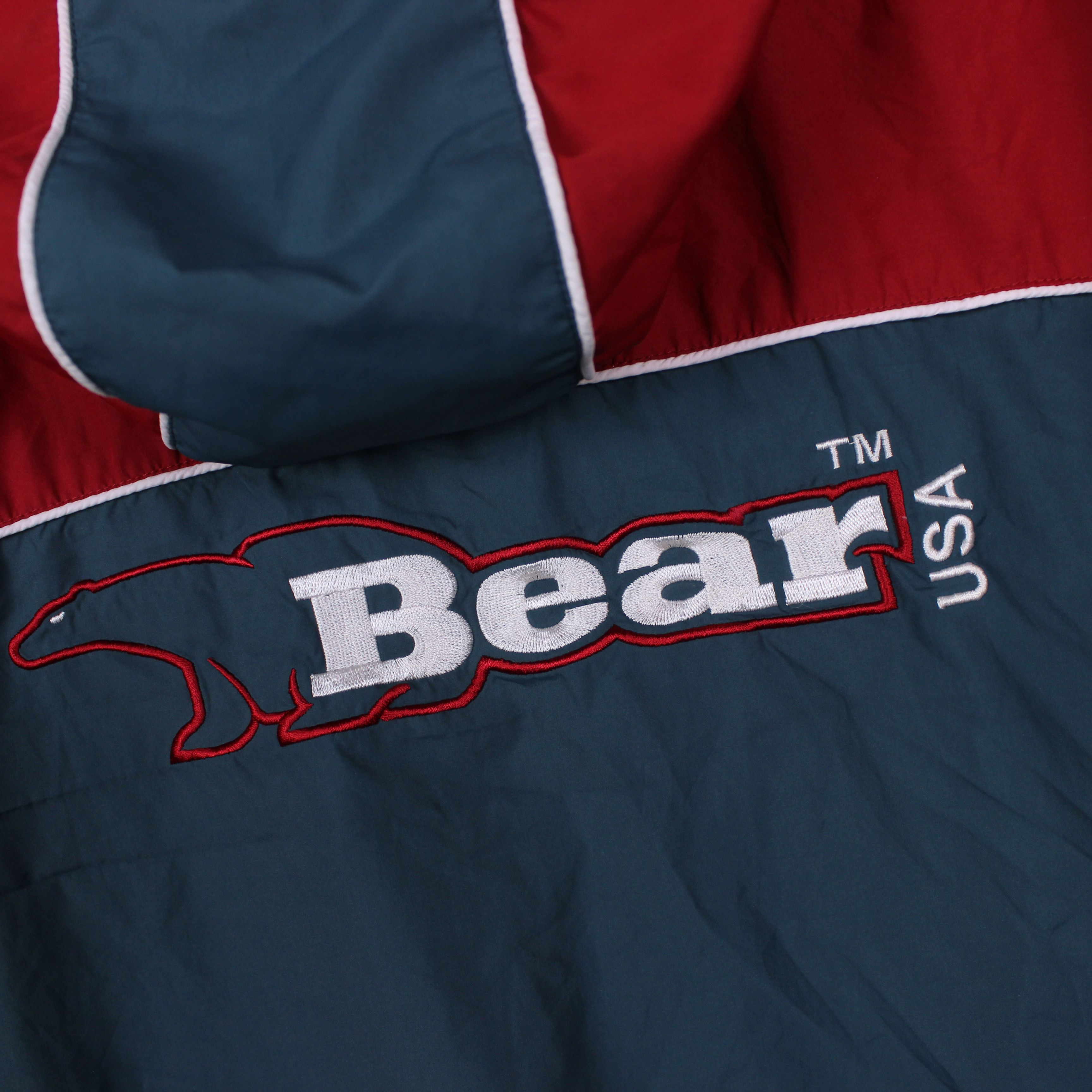 Vintage Bear usa light jacket men big logo red L Size US L / EU 52-54 / 3 - 9 Thumbnail