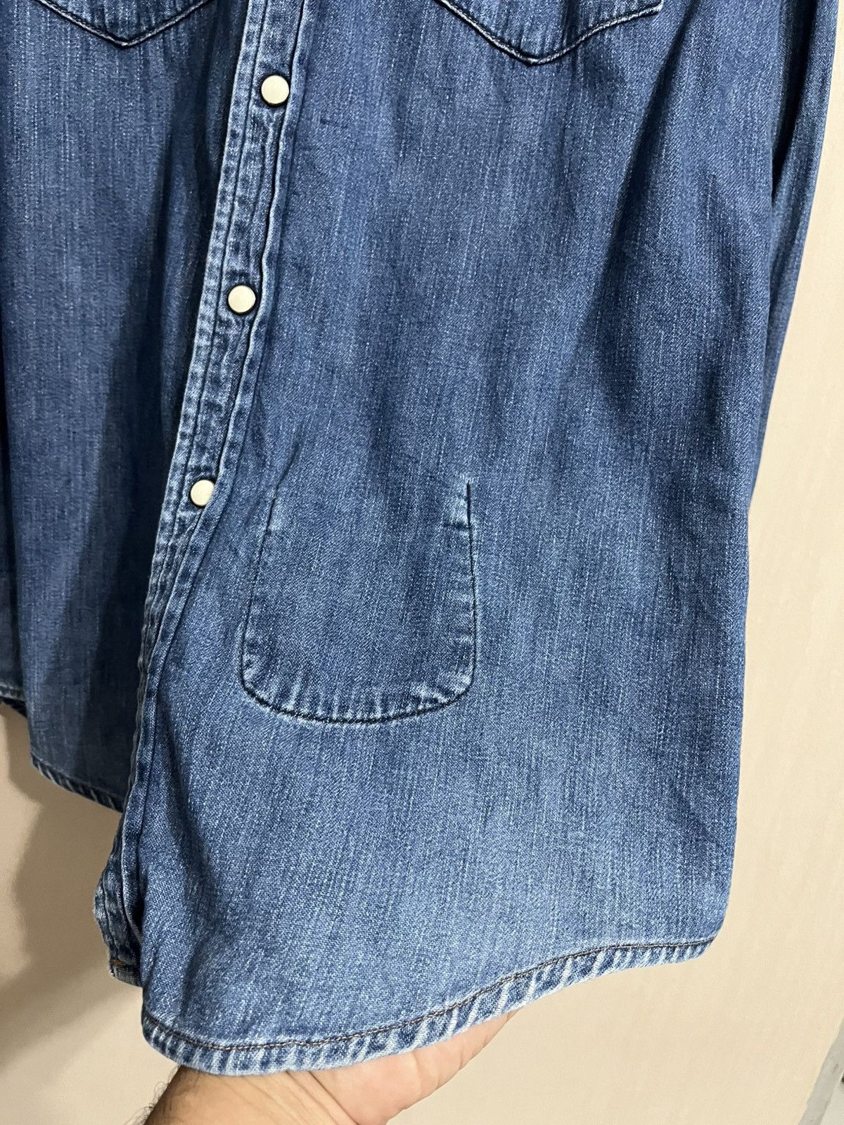 Blue Blue Japan × Japanese Brand Vintage blue blue Snap Button Denim Size US M / EU 48-50 / 2 - 7 Thumbnail