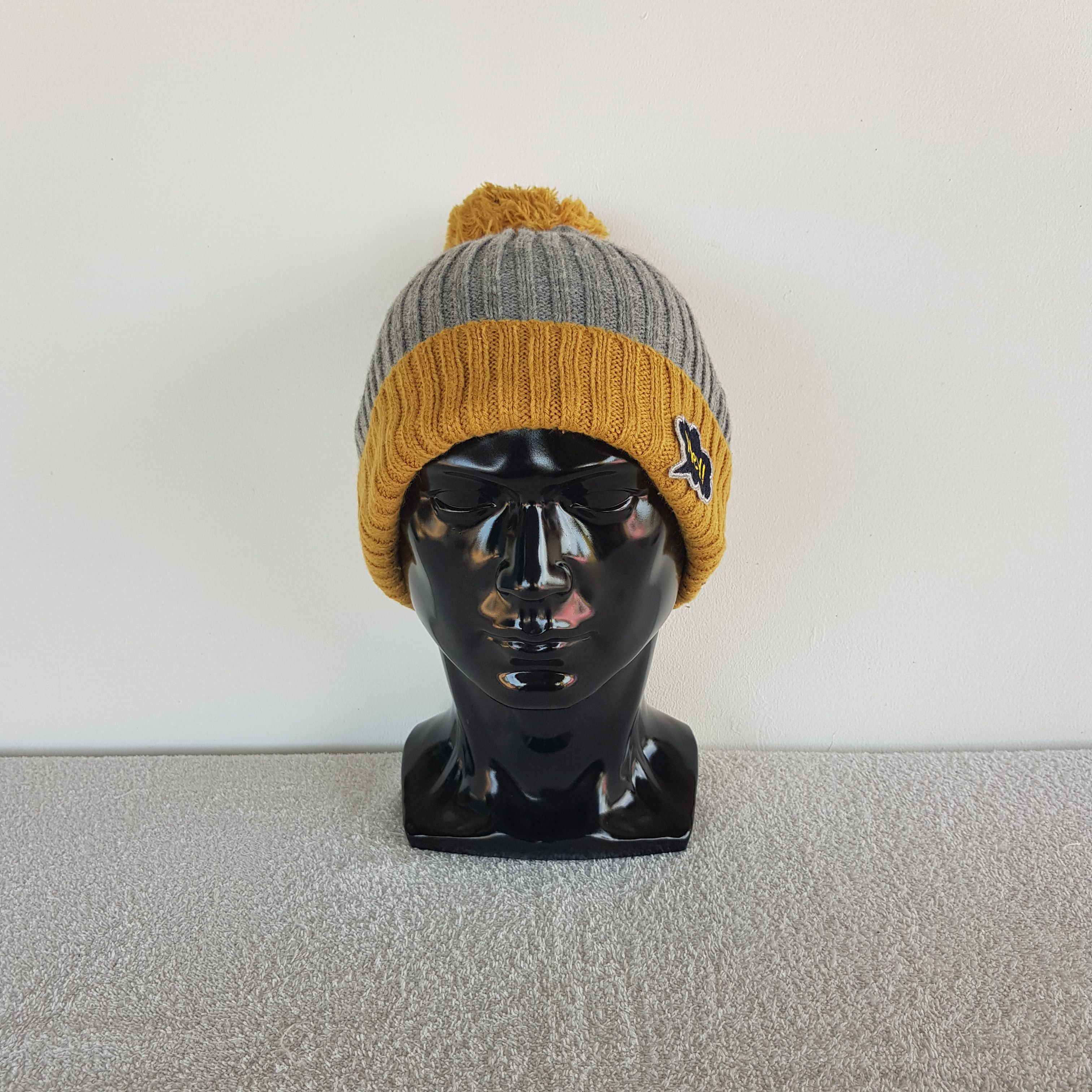 Japanese Brand Vintage Shoo La Rue Beanie Ribbed Knit Snow Caps Hats. Size ONE SIZE - 2 Thumbnail