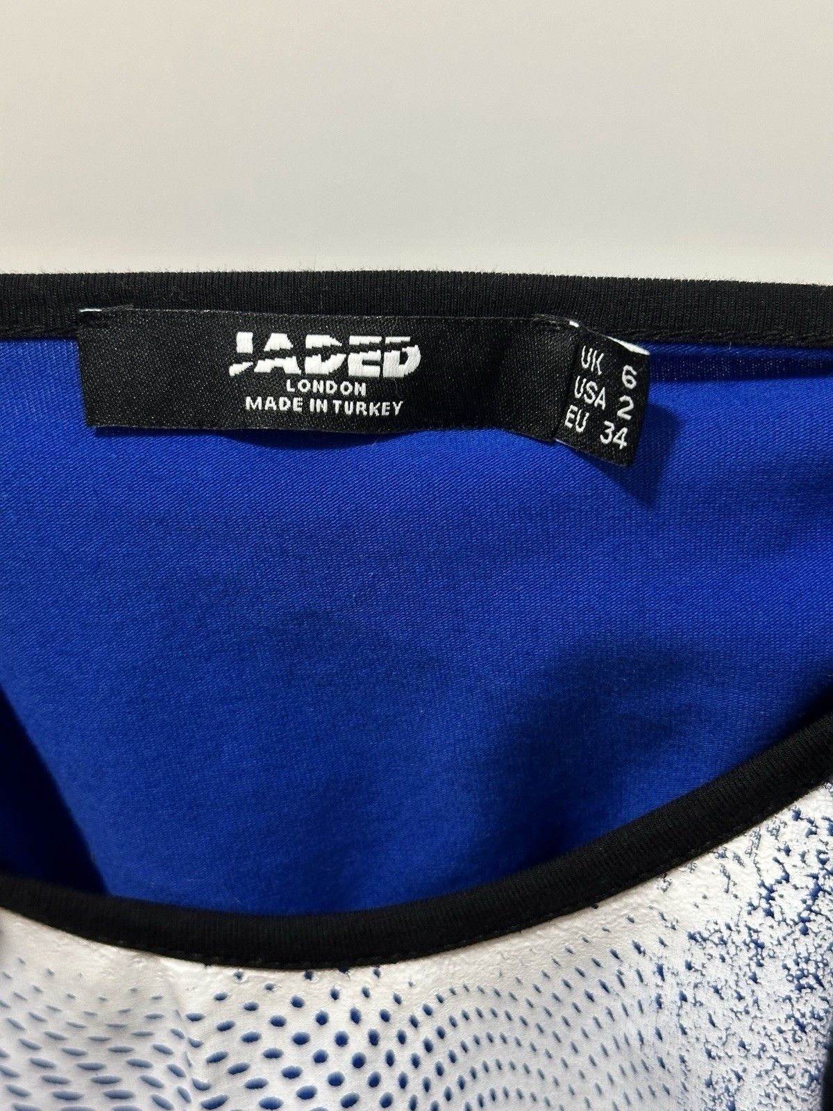Jaded London Jaded London Blue Face Print Crop y2k Cotton Top Size XS / US 0-2 / IT 36-38 - 8 Thumbnail