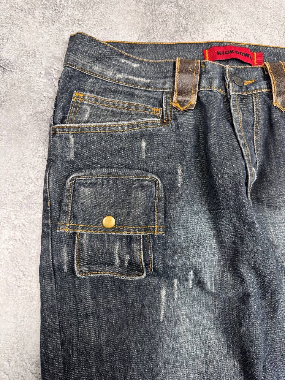 Other Kickdown Avant Garde Multipocket leather Pocket Men's Jeans Size US 34 / EU 50 - 5 Thumbnail
