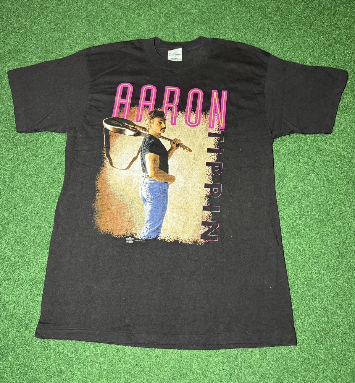 Vintage 90s Aaron Tippin Looking Back Twink LGBTQ T Shirt
