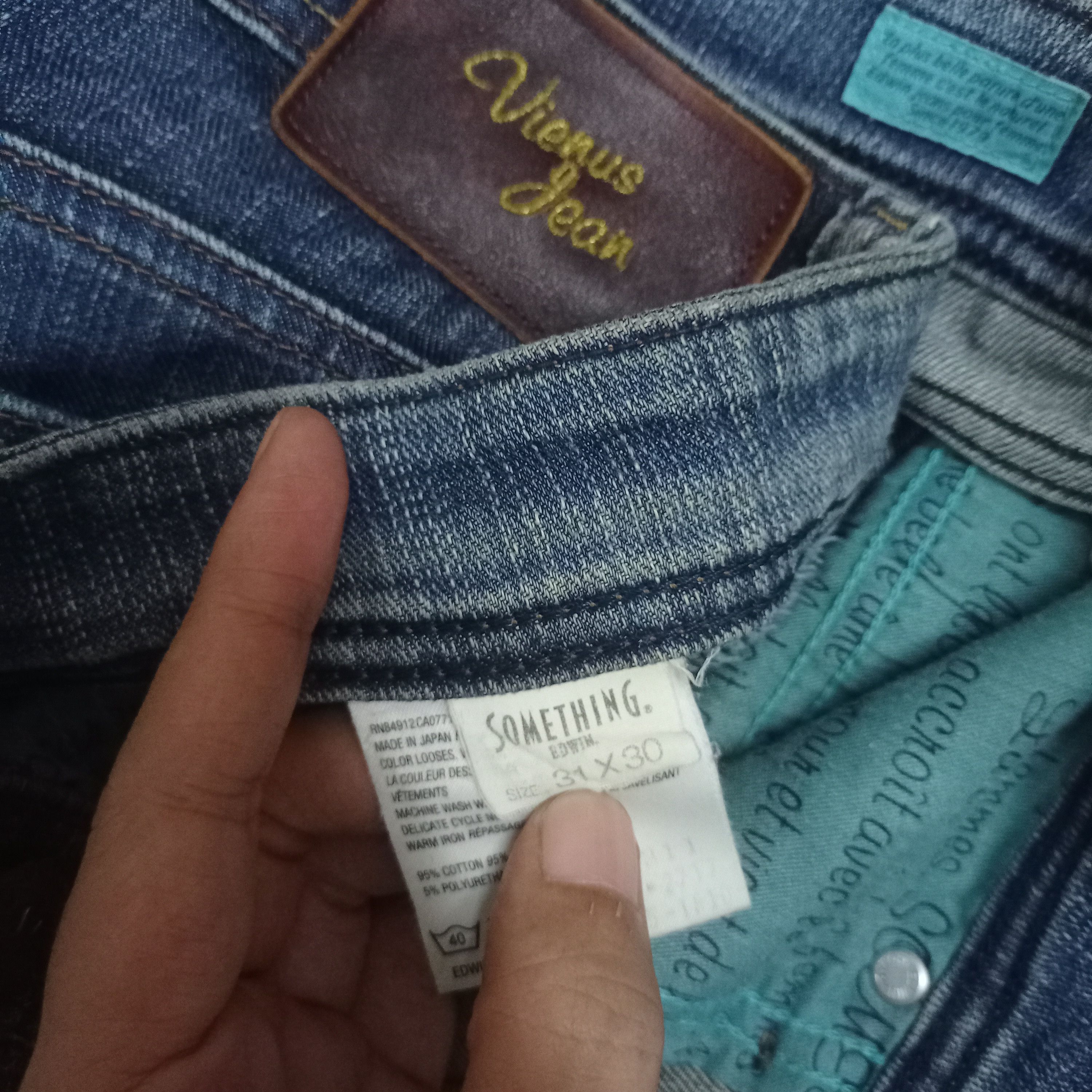 Edwin Vintage Japanese Edwin Blue Wash Flare Jeans 30x29 Size 30" / US 8 / IT 44 - 7 Thumbnail