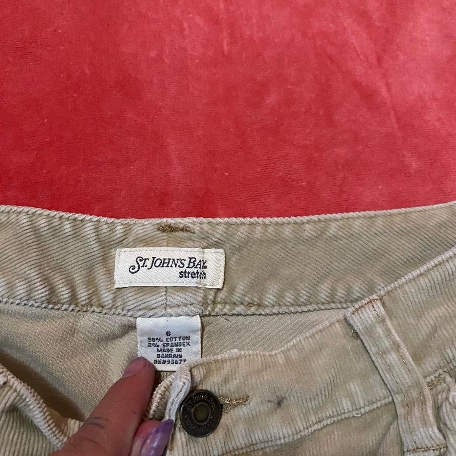 St. Johns Bay Corduroy straight pants Size 28" / US 6 / IT 42 - 4 Thumbnail
