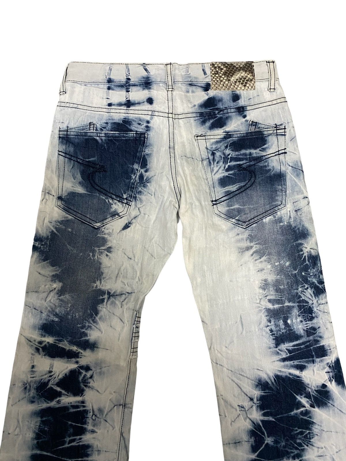 Japanese Brand Vintage Semantic Design Tie Dye Denim Jeans Size US 30 / EU 46 - 4 Thumbnail