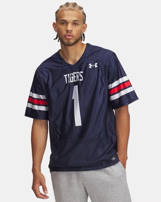 Under Armour Under Armour NCAA Jackson State Tigers Football Navy Jersey Size US L / EU 52-54 / 3 - 3 Thumbnail