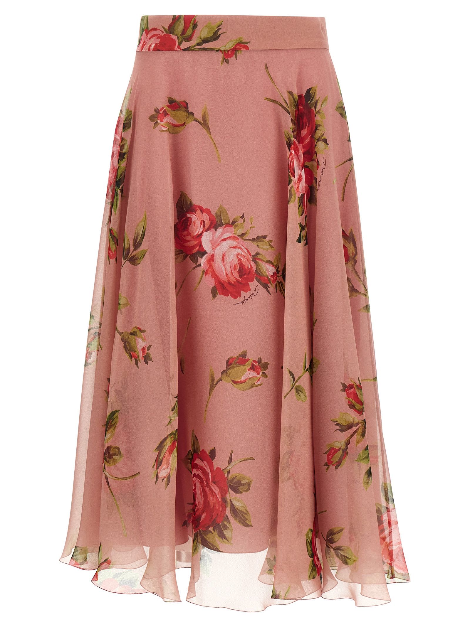 Dolce & Gabbana 'Bouquet Rose' Skirt Size 27" / US 4 / IT 40 - 1 Thumbnail