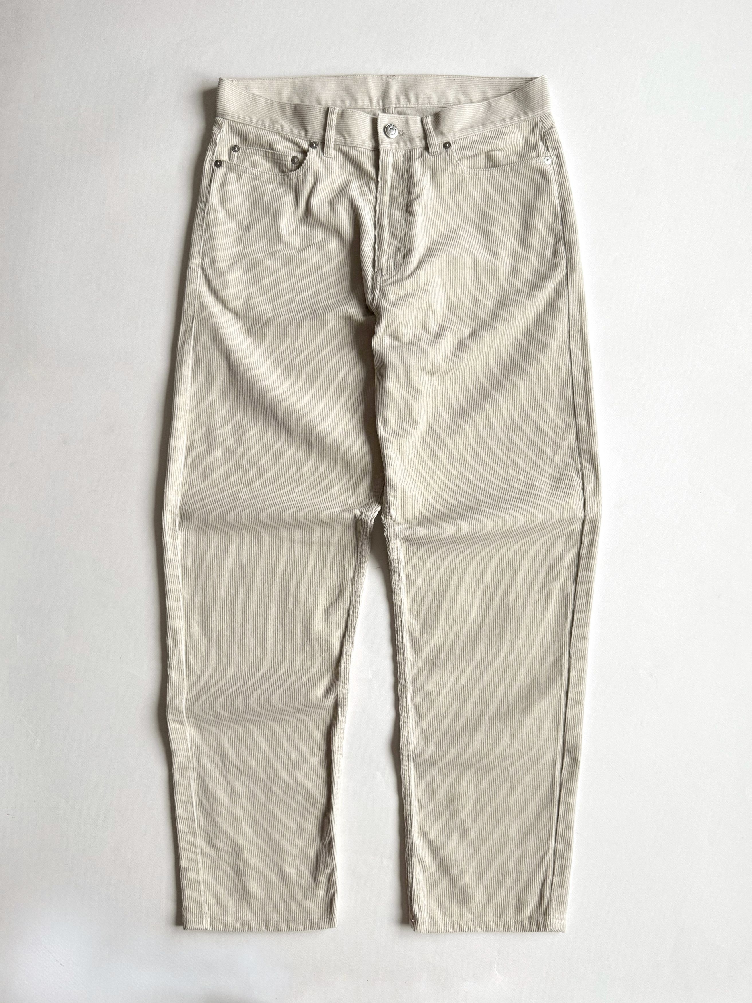 Arket Men’s ARKET Loose Corduroy Trousers Off-White W30/S Size US 30 / EU 46 - 1 Thumbnail