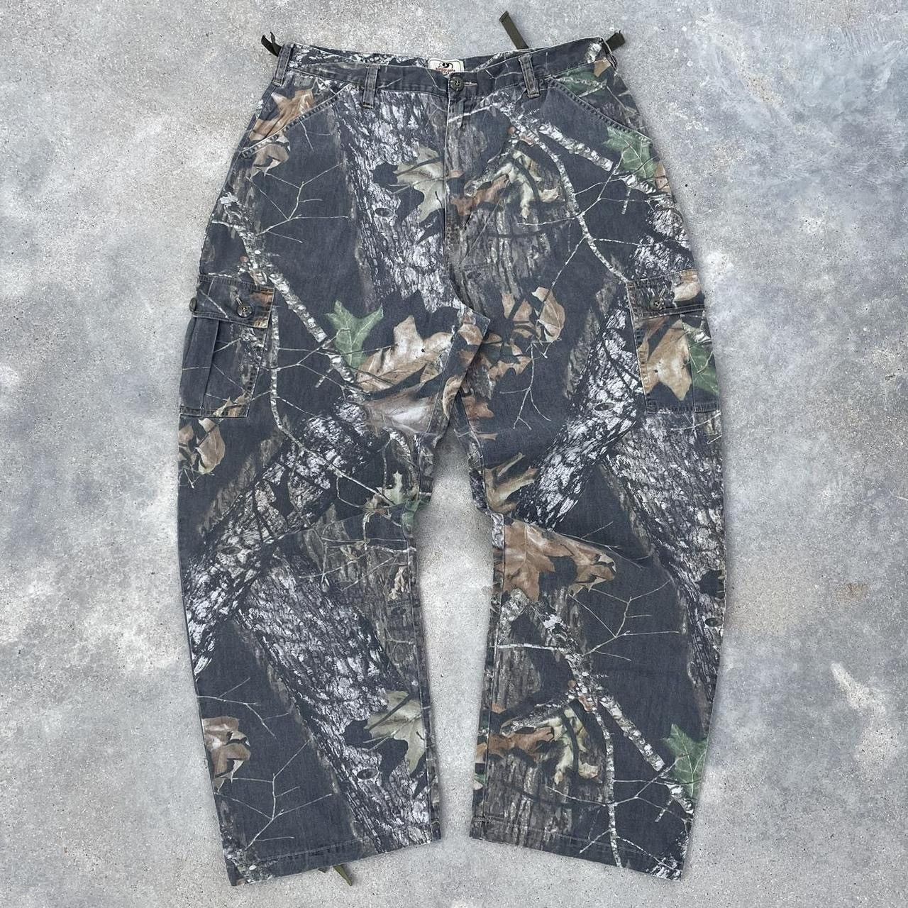 Japanese Brand × Vintage Crazy vintage essential 90s baggy faded camo pants Size US 36 / EU 52 - 1 Thumbnail