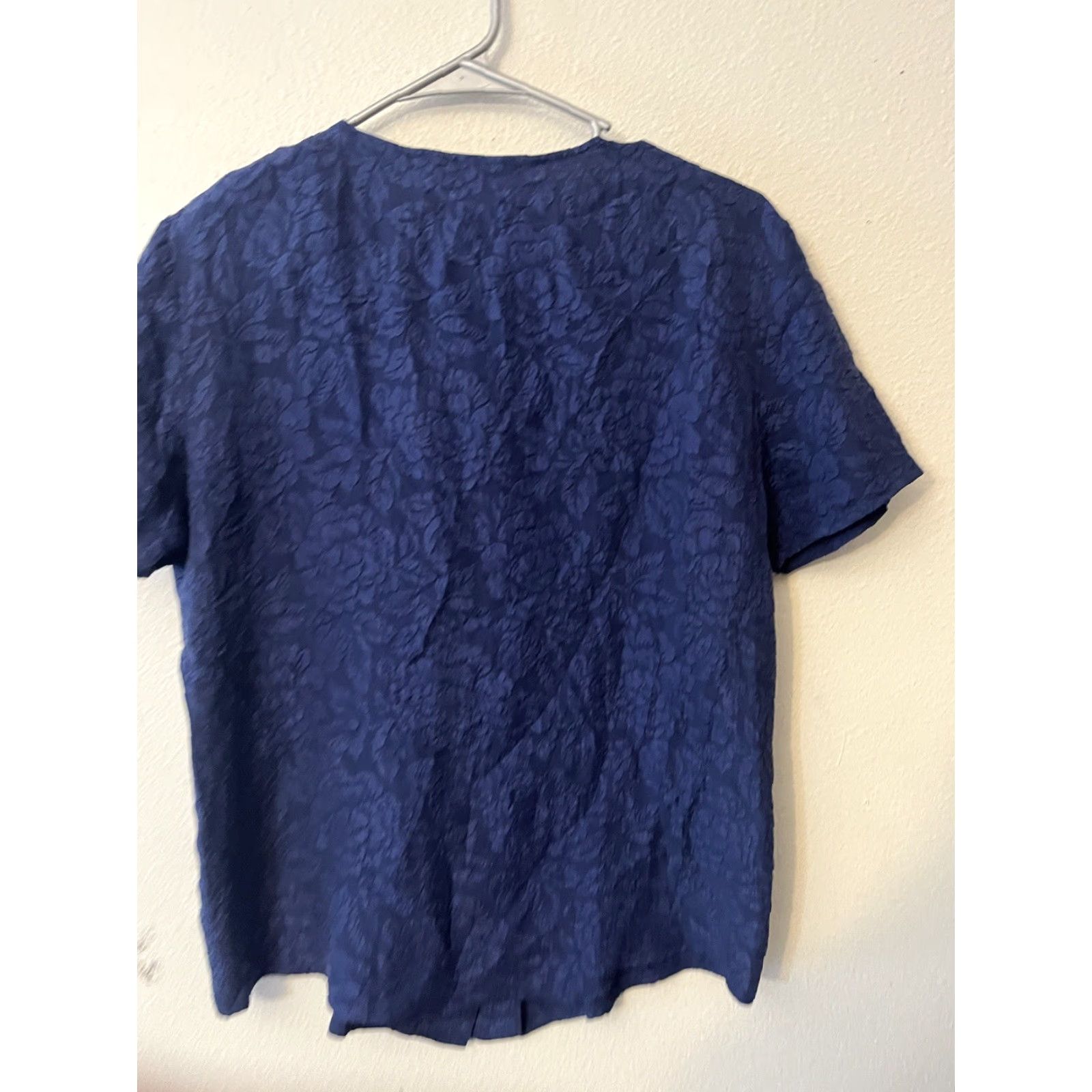 Express Vtg Express Blouse Women XS Silk Button-Up Floral Size XS / US 0-2 / IT 36-38 - 2 Thumbnail