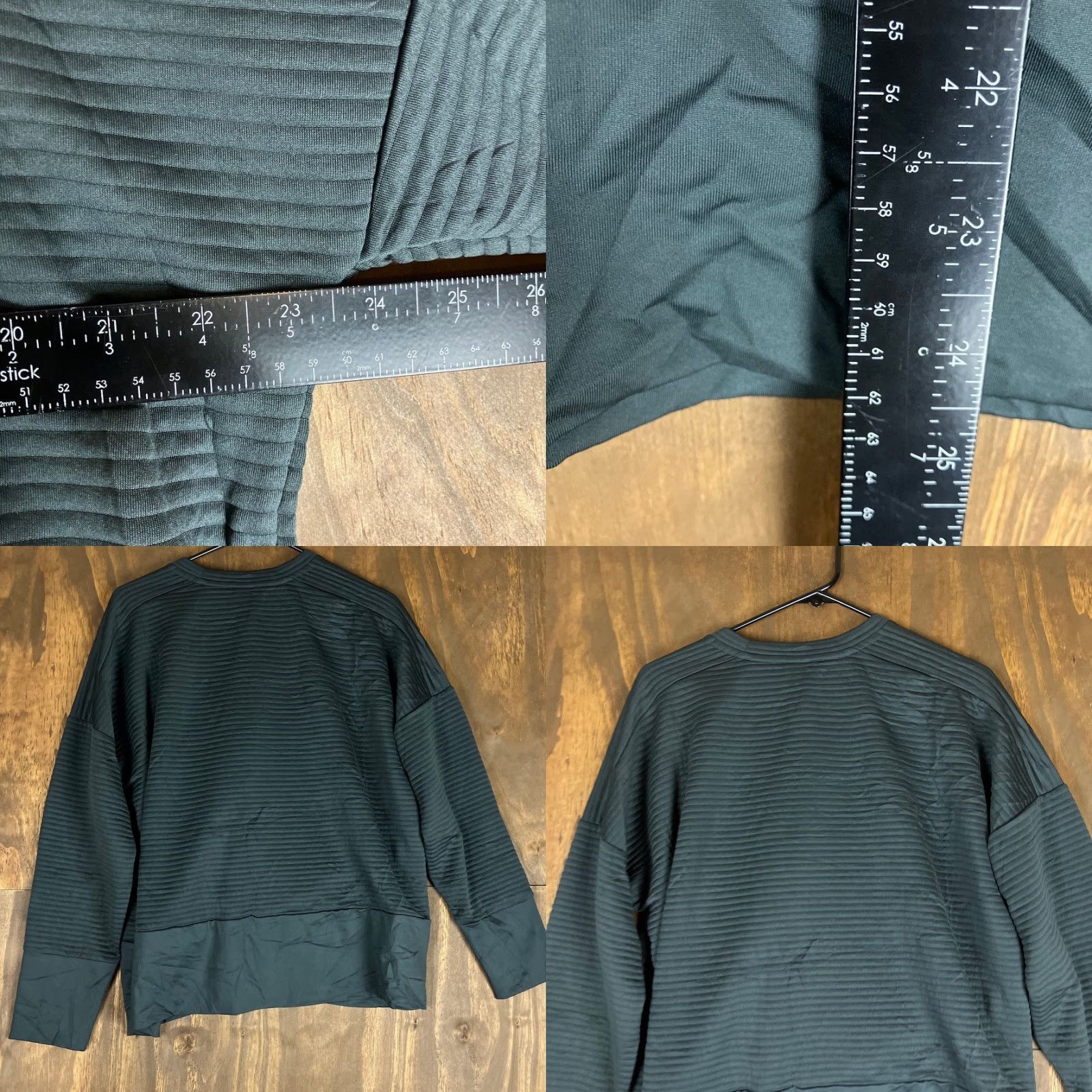 Nike Nike Women's Sweatshirt Dark Gray Long Sleeve Dri Fit Ribbed Stretch Large Size L / US 10 / IT 46 - 8 Thumbnail
