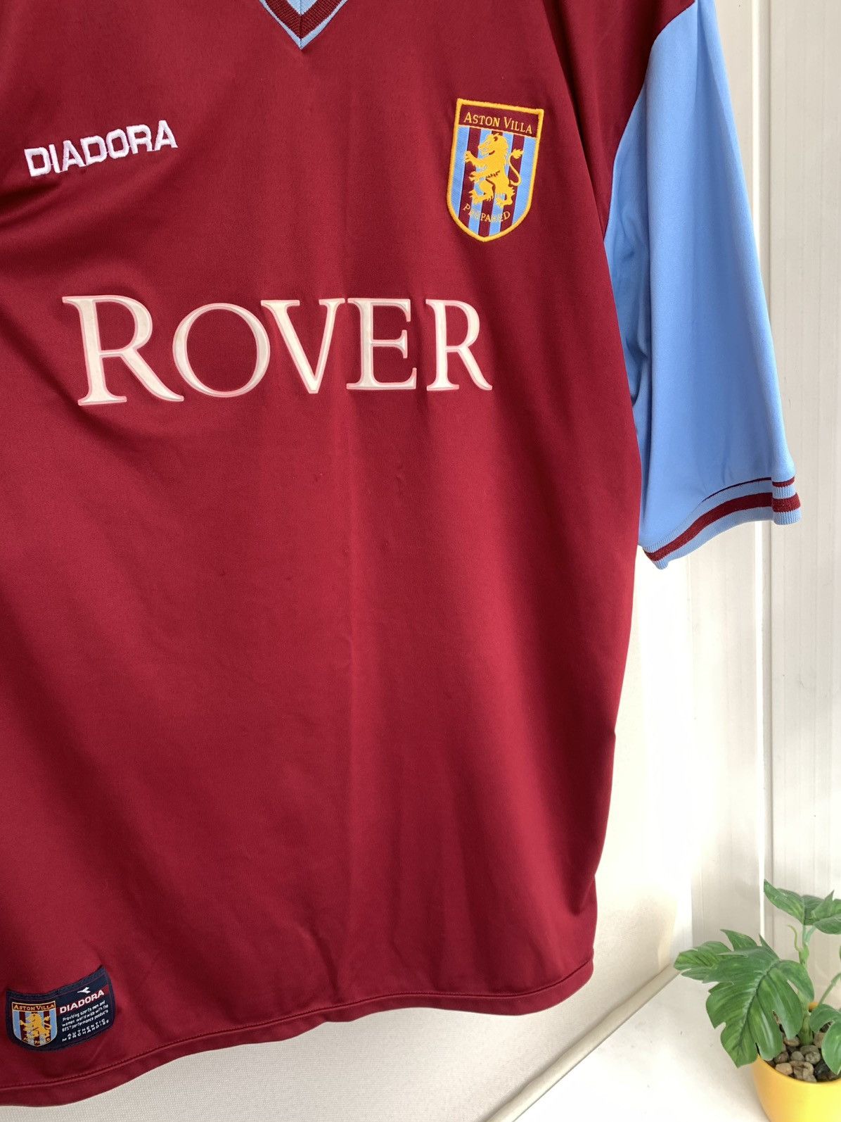 Diadora Diadora ASTON VILLA FC 2002-2003 Vintage Home Shirt Size L Size US L / EU 52-54 / 3 - 6 Thumbnail