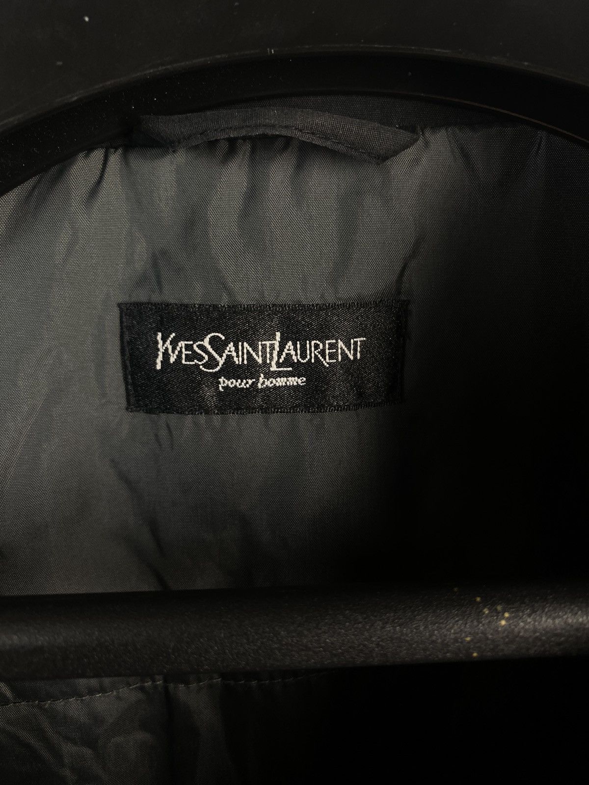 Yves Saint Laurent Warm YSL Jacket Black/Grey Autumn YSL Bomber Saint Laurent Size US XL / EU 56 / 4 - 9 Thumbnail