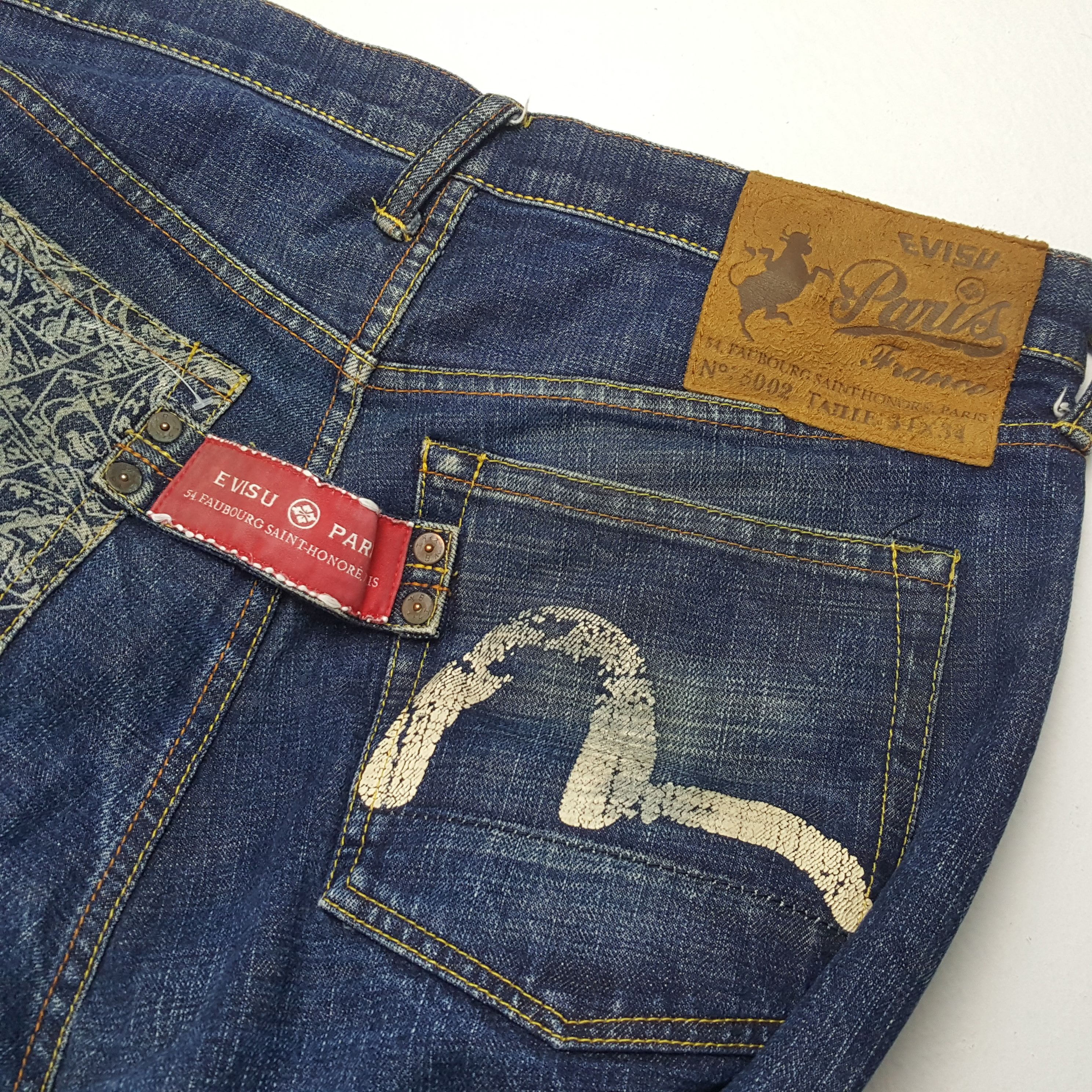 Japanese Brand × Vintage EVISU Japanese Brand Streetwear Custom Daicock Jeans Size US 34 / EU 50 - 15 Thumbnail