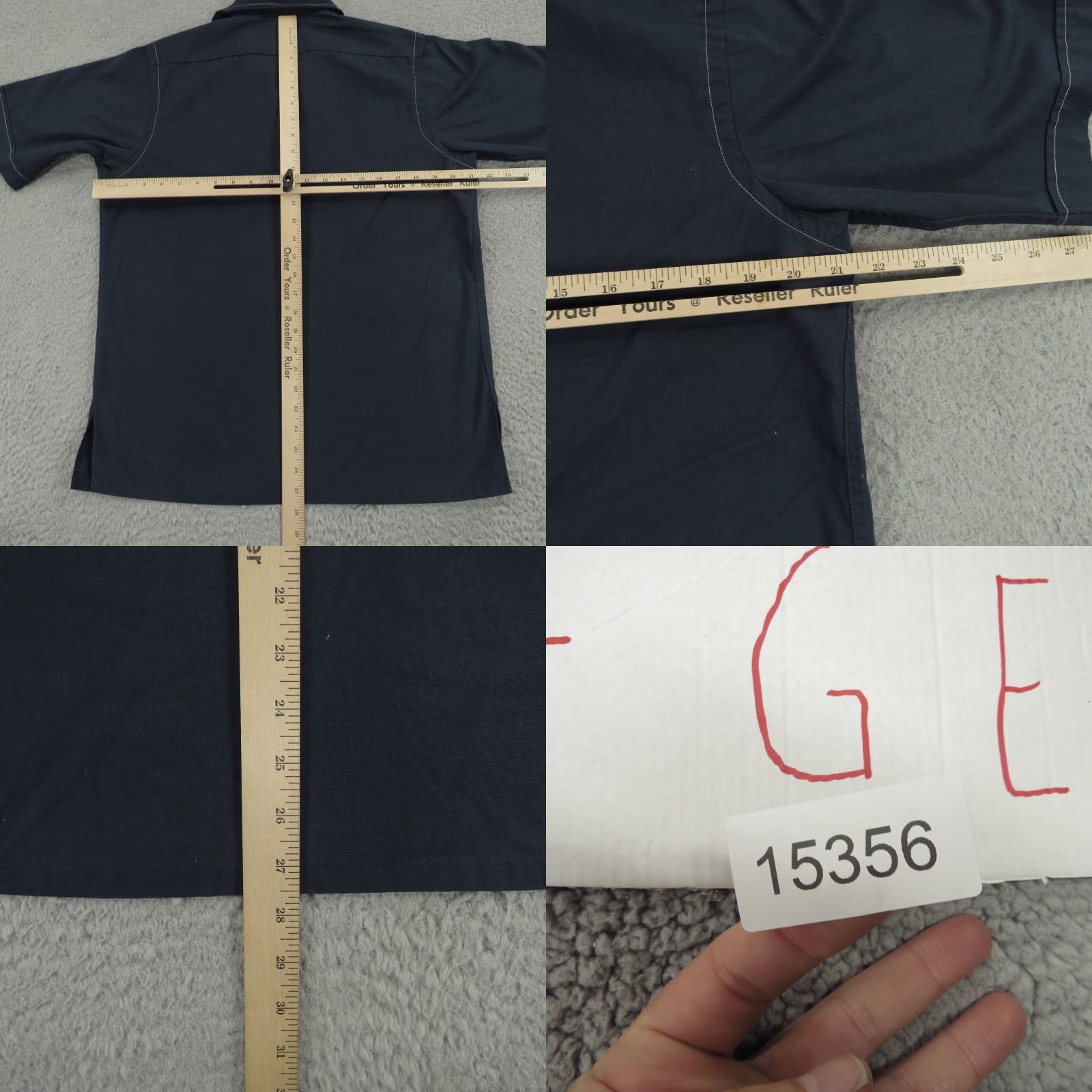 BB Dakota VINTAGE Dakota Shirt Men Medium Navy 21x28 Dacron Jacob Reeds Utility Dagger 70s Size US M / EU 48-50 / 2 - 9 Thumbnail