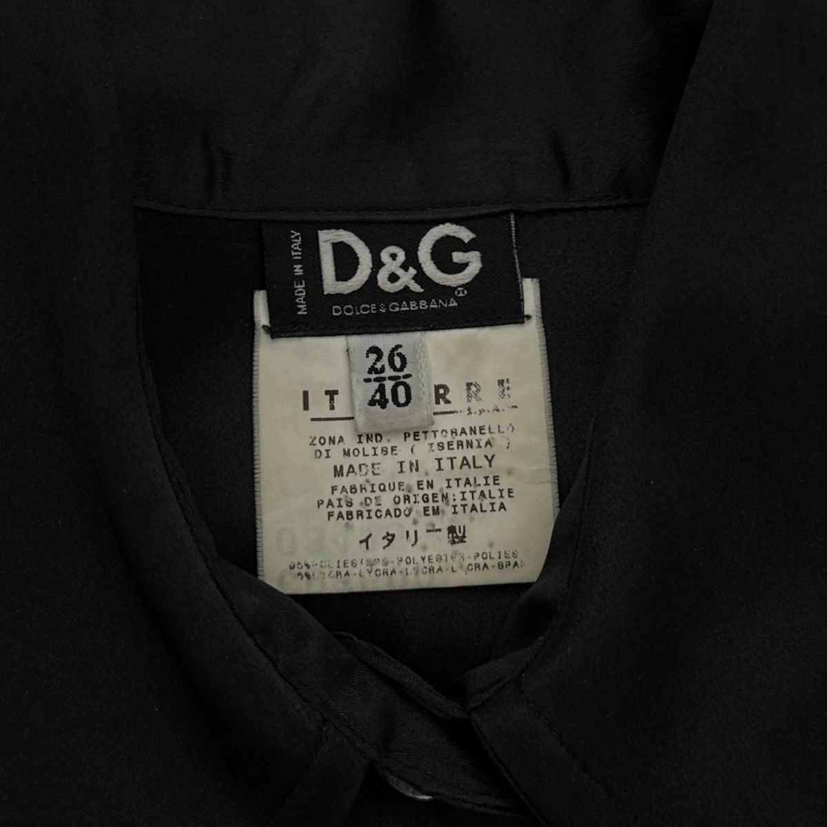 Dolce & Gabbana Runway D&G Dolce & Gabbana black blouse Size S / US 4 / IT 40 - 5 Thumbnail