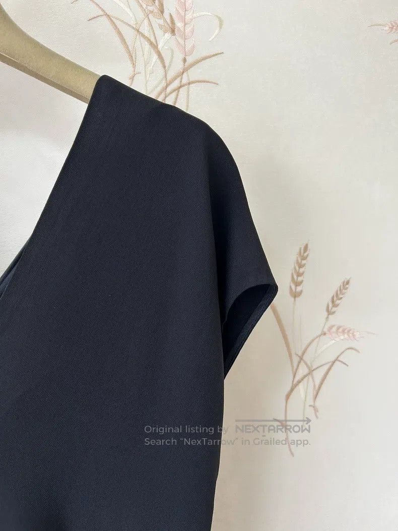 The Row The row Black V-Neck Dress Size S / US 4 / IT 40 - 5 Thumbnail
