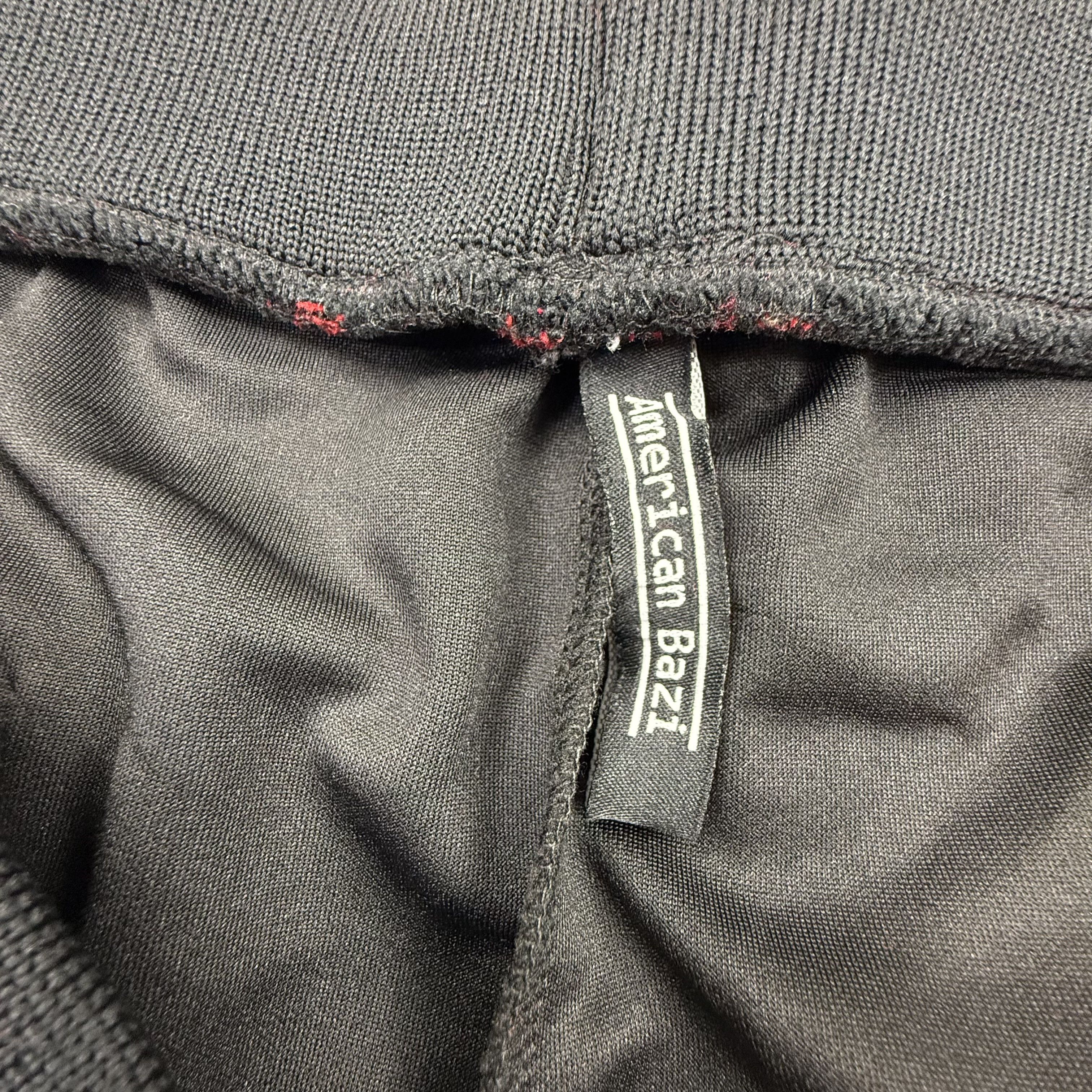 Other American Bazi Mens Black Red Side Stripe Track Pants 2X Size US 36 / EU 52 - 5 Thumbnail