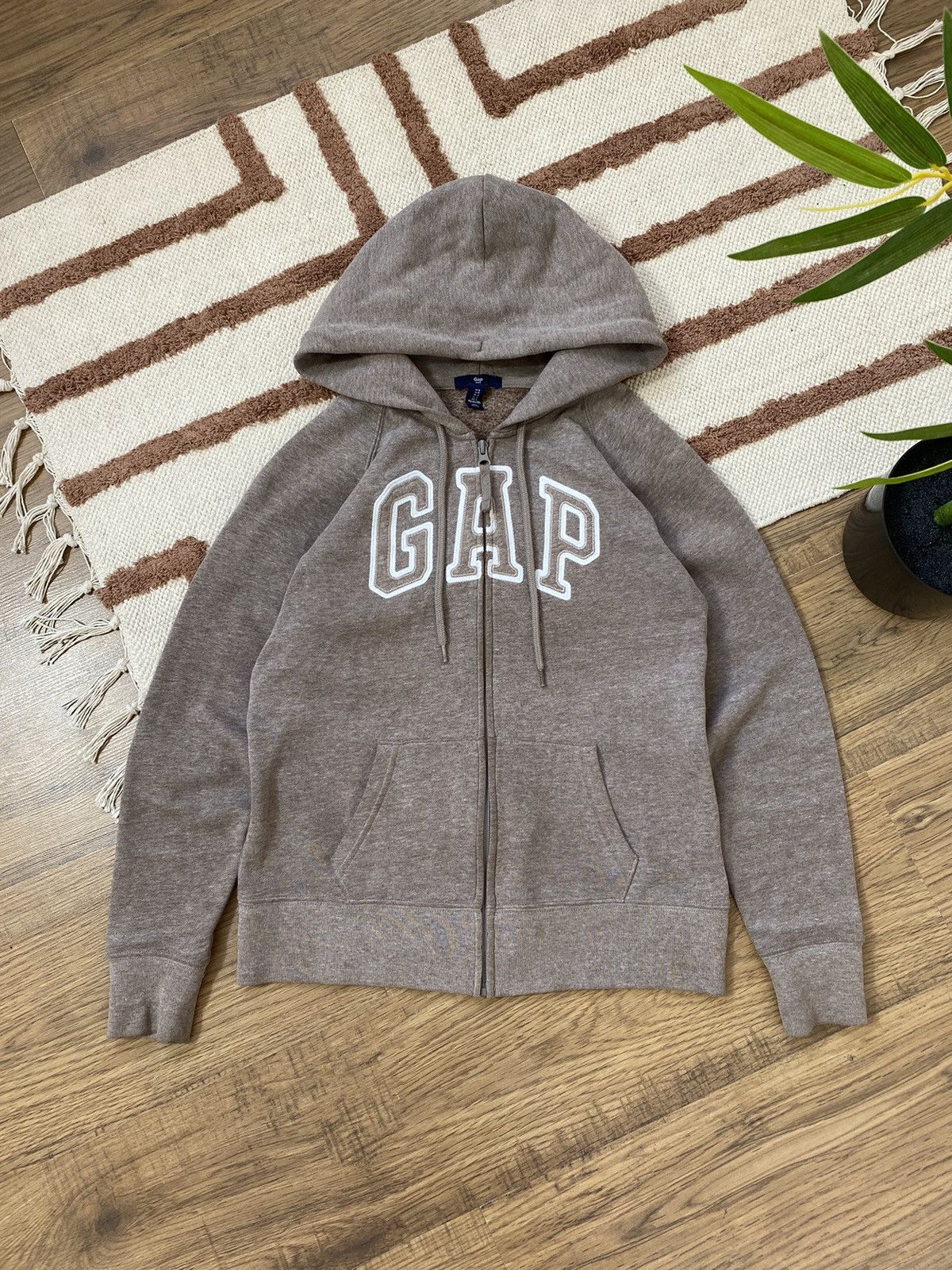 Gap BROWN ZIP HOODIE KANYE WEST STYLE Size S / US 4 / IT 40 - 1 Thumbnail