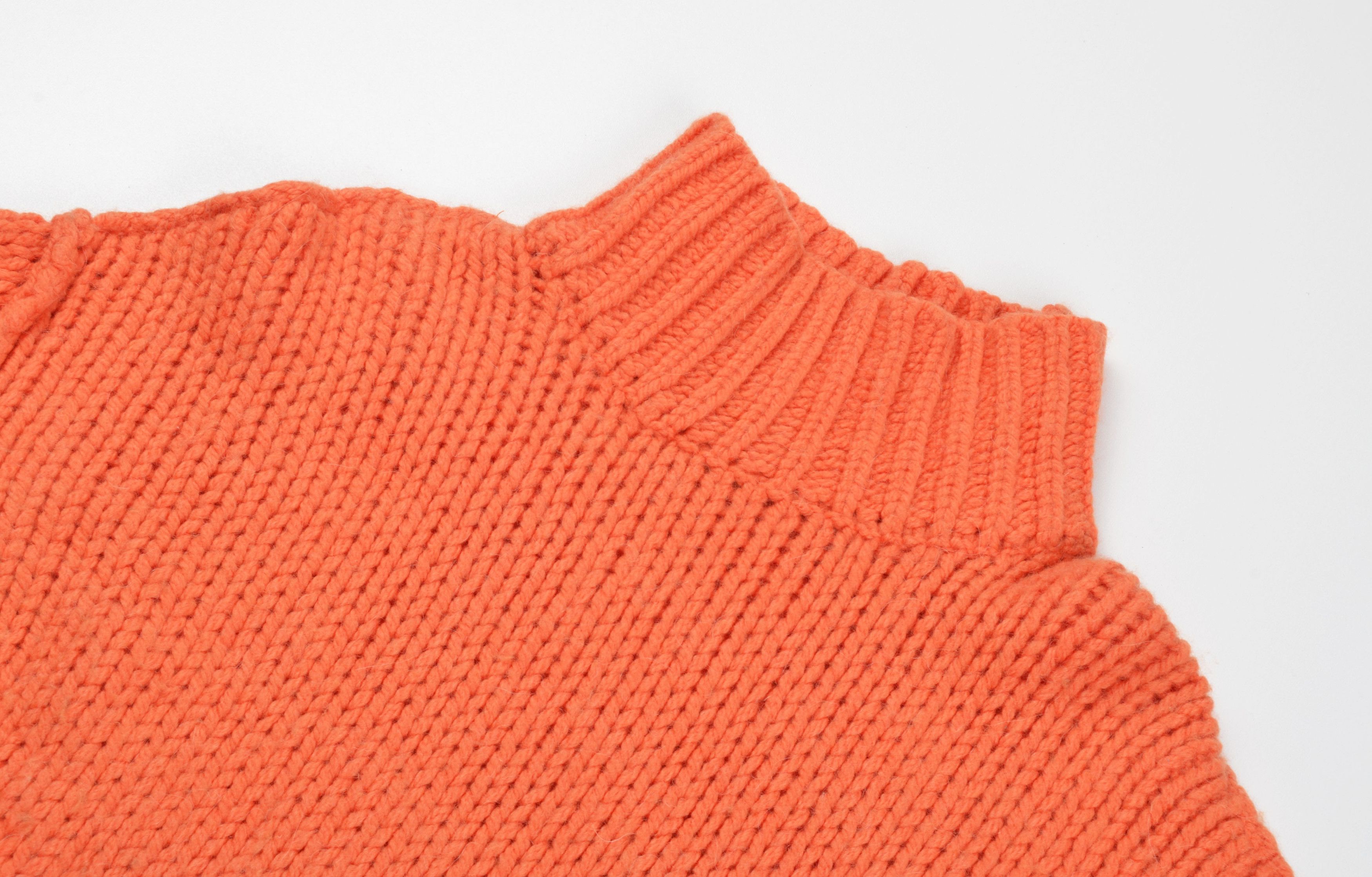 Hugo Boss Hugo Boss Wool Alpaca Orange Chunky Knit Turtleneck Sweater Size S / US 4 / IT 40 - 5 Thumbnail