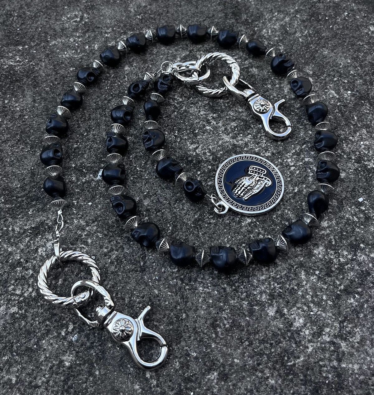 Japanese Brand × Jewelry Retro streetwear punk rock skull pocket wallet chain Size ONE SIZE - 5 Thumbnail