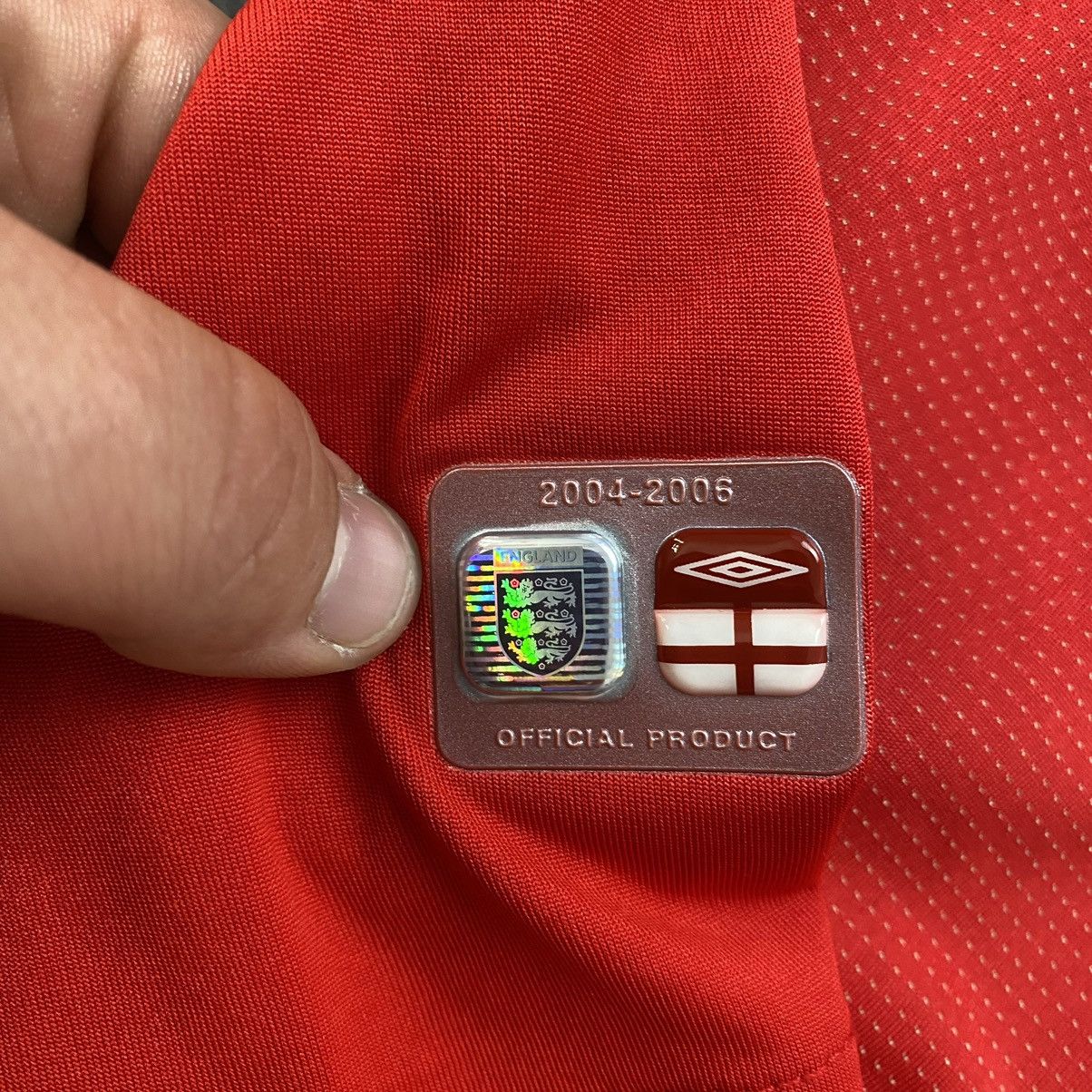 Umbro ENGLAND NATIONAL TEAM 2004/2005 AWAY FOOTBALL JERSEY UMBRO Size US XL / EU 56 / 4 - 6 Thumbnail