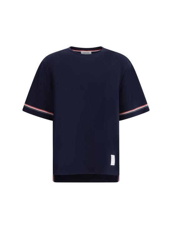 Thom Browne THOM BROWNE Men T-Shirts MJS282AJ0199 415 BLUE Size US M / EU 48-50 / 2 - 1 Thumbnail