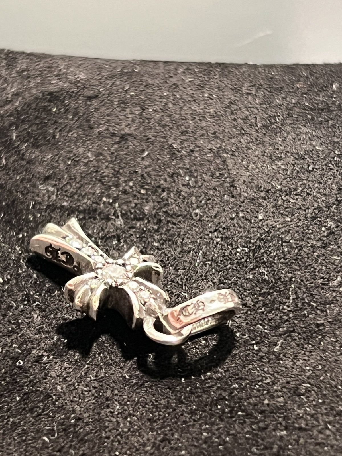 Chrome Hearts Chrome Hearts Diamond Paved Silver Baby Fat Size ONE SIZE - 3 Thumbnail