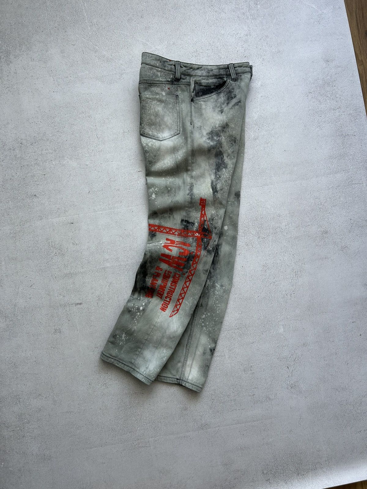A-COLD-WALL* A-Cold-Wall Man's Tie-die Denim pants size 48 Size US 32 / EU 48 - 16 Thumbnail