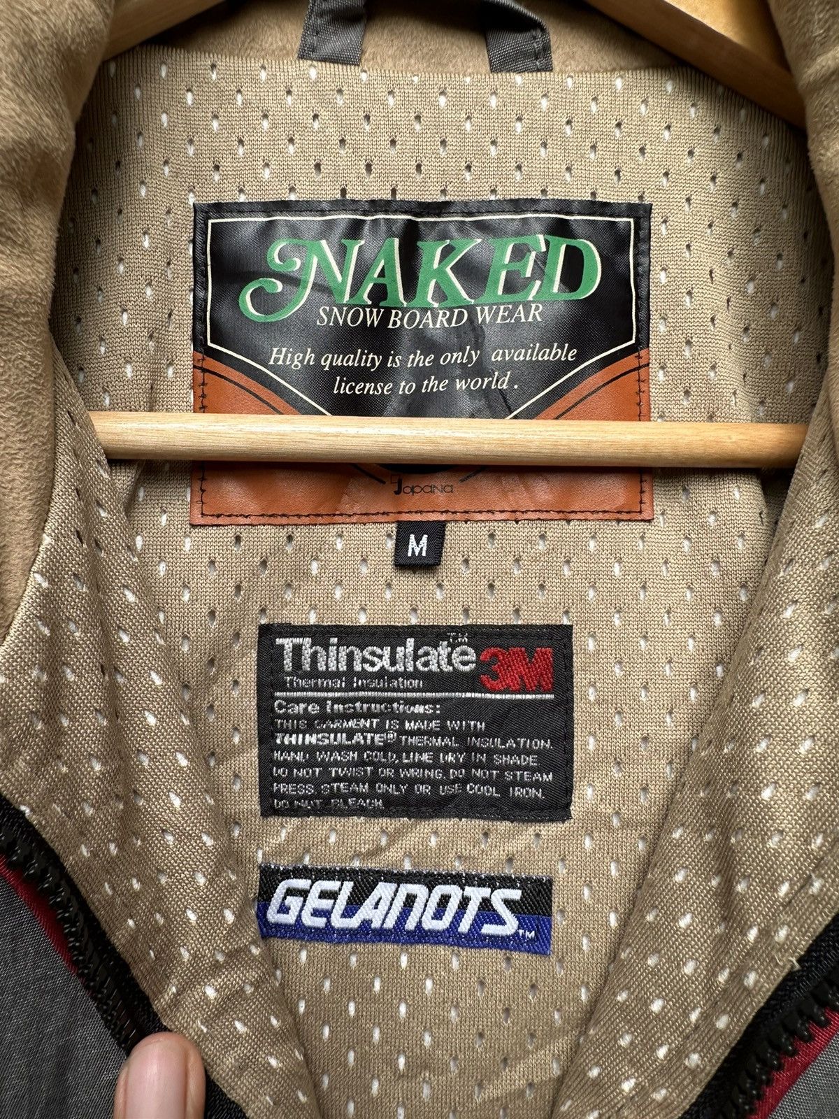Vintage 👹Vintage NAKED SNOWBOARD THINSULATE LINED Pullover Jacket Size US L / EU 52-54 / 3 - 10 Thumbnail