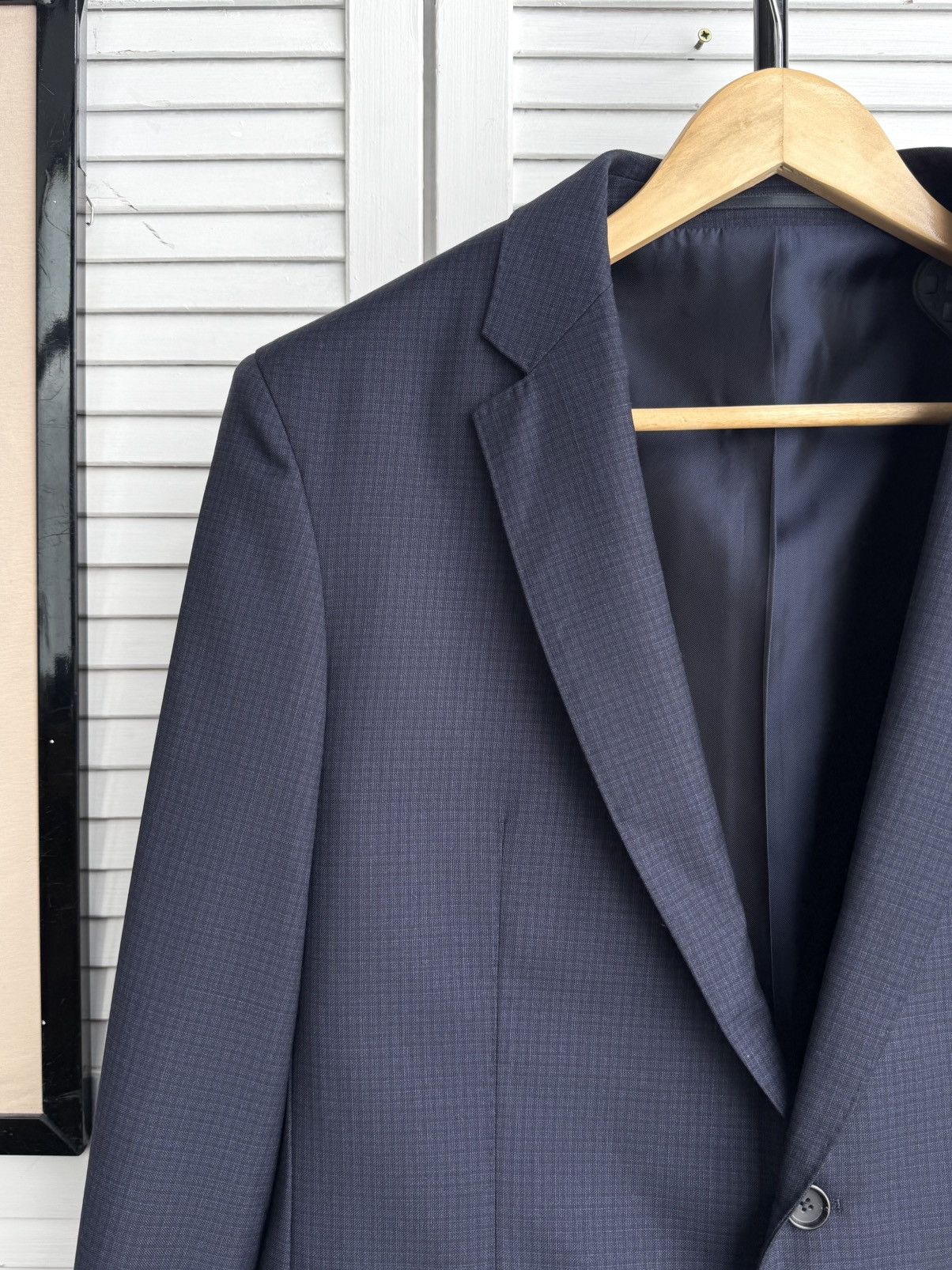 Hugo Boss Hugo Boss Loro Piana Full Canvas Wool Blazer Navy Size 42R - 11 Thumbnail