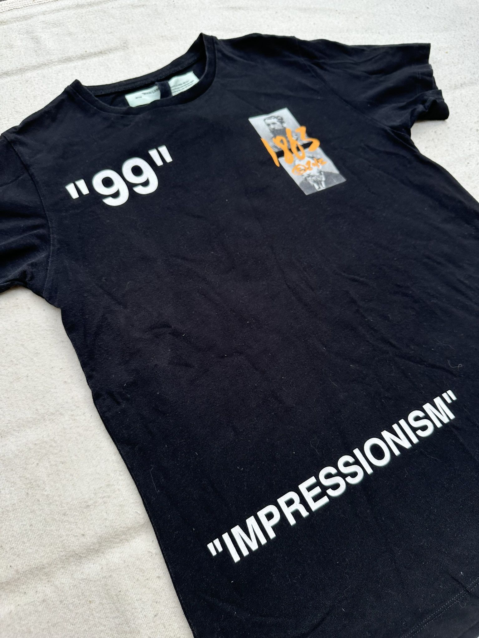 Off-White Off-White T-Shirt Summer 1863 Black Impressionism Logo Size US M / EU 48-50 / 2 - 3 Thumbnail