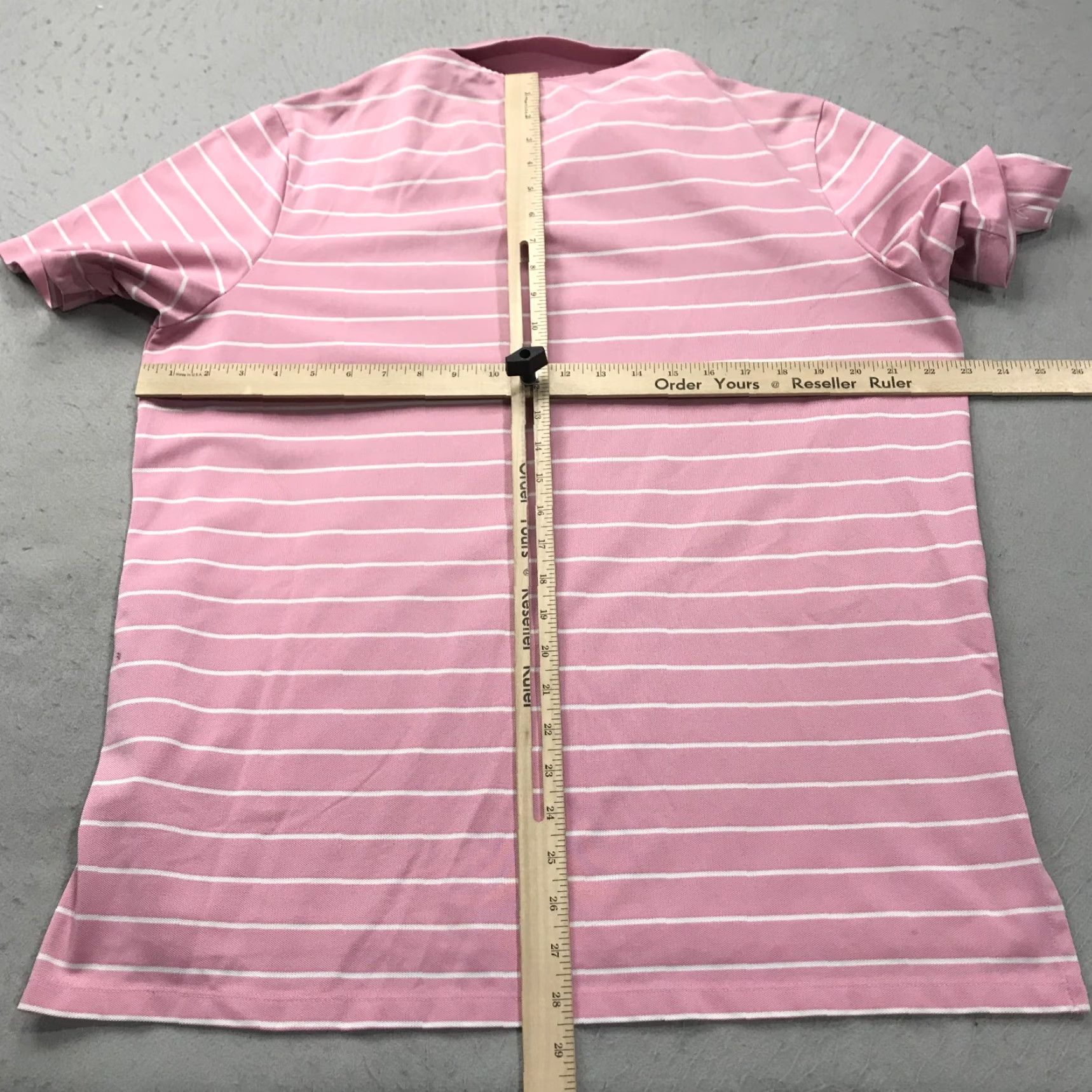 RLX Ralph Lauren RLX Ralph Lauren Polo Shirt Mens Large Pink Striped Golf Stretch Polo Shirt - RLX Polo Golf Sports Activewear Casual Mens Large Pink Size US L / EU 52-54 / 3 - 6 Thumbnail