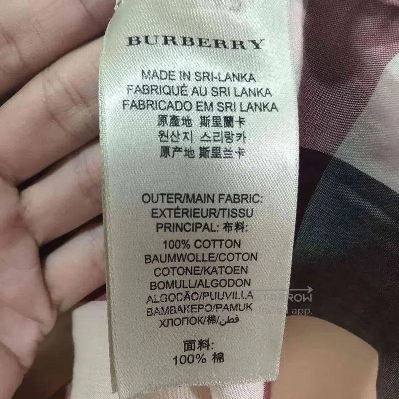 Burberry Burberry Color Block Cotton Shirt for Women. Size L / US 10 / IT 46 - 6 Thumbnail