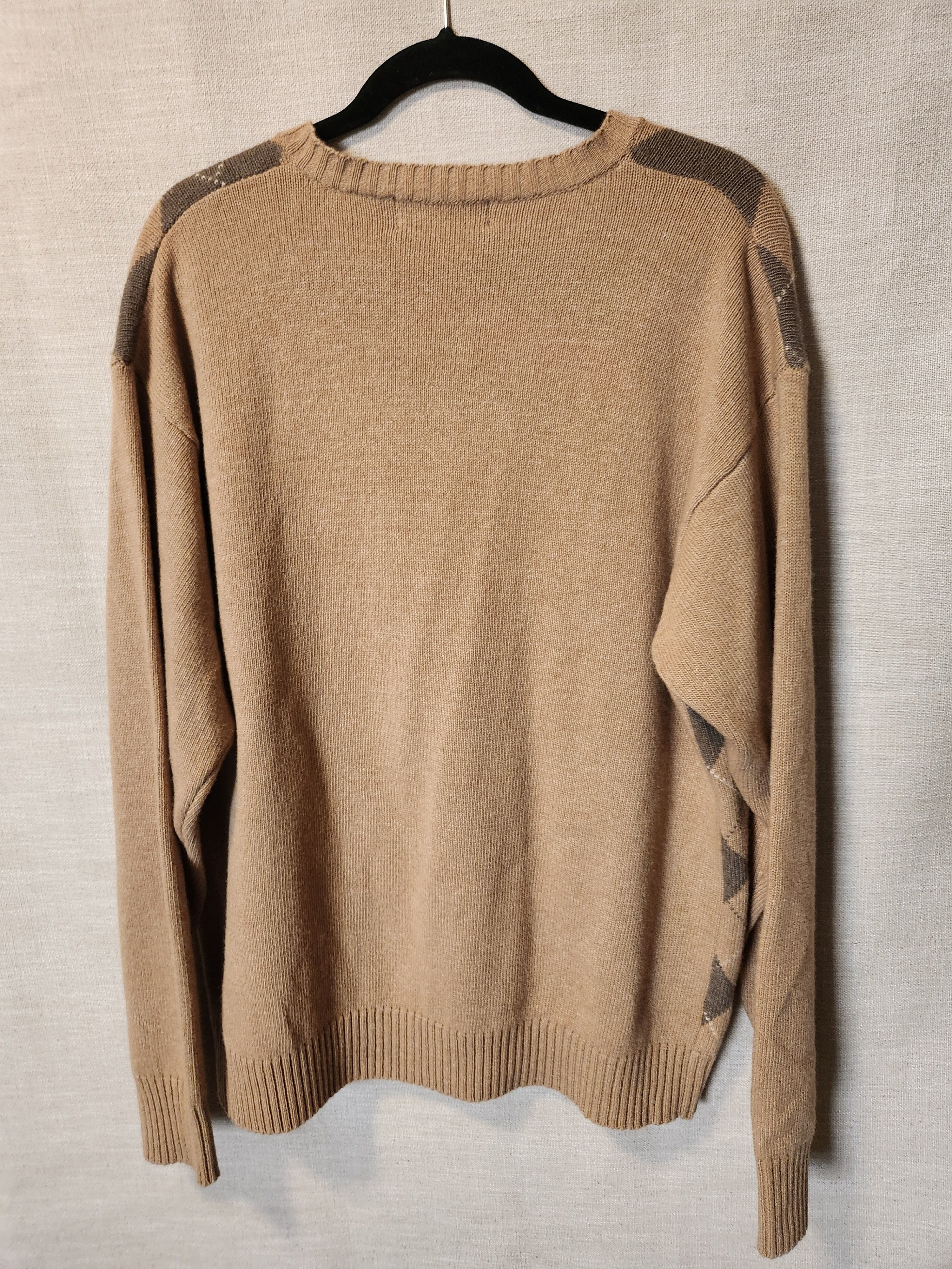 Vintage NWT Vintage Old School Clothing Co. Argyle V-Neck Sweater Size US L / EU 52-54 / 3 - 2 Thumbnail
