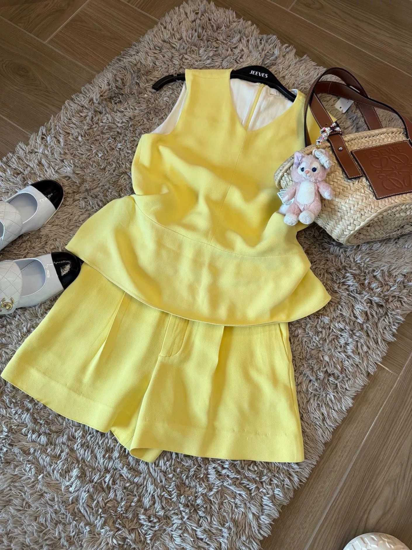 Chloe Chloe Yellow Silk Two-Piece Set Size M / US 6-8 / IT 42-44 - 1 Thumbnail
