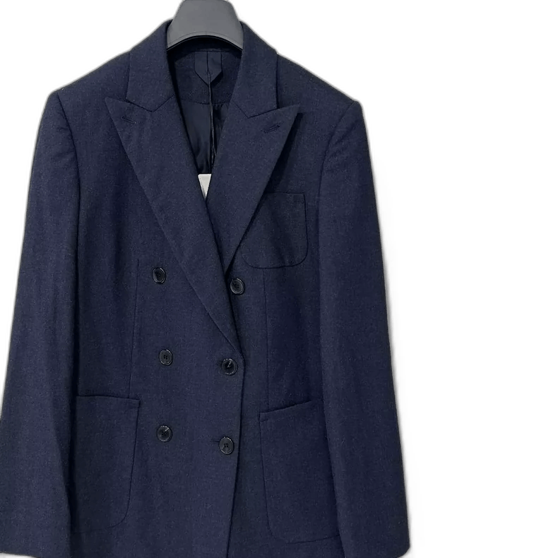 Max Mara MaxMara Double-Breasted Cashmere Blazer Size L / US 10 / IT 46 - 1 Thumbnail
