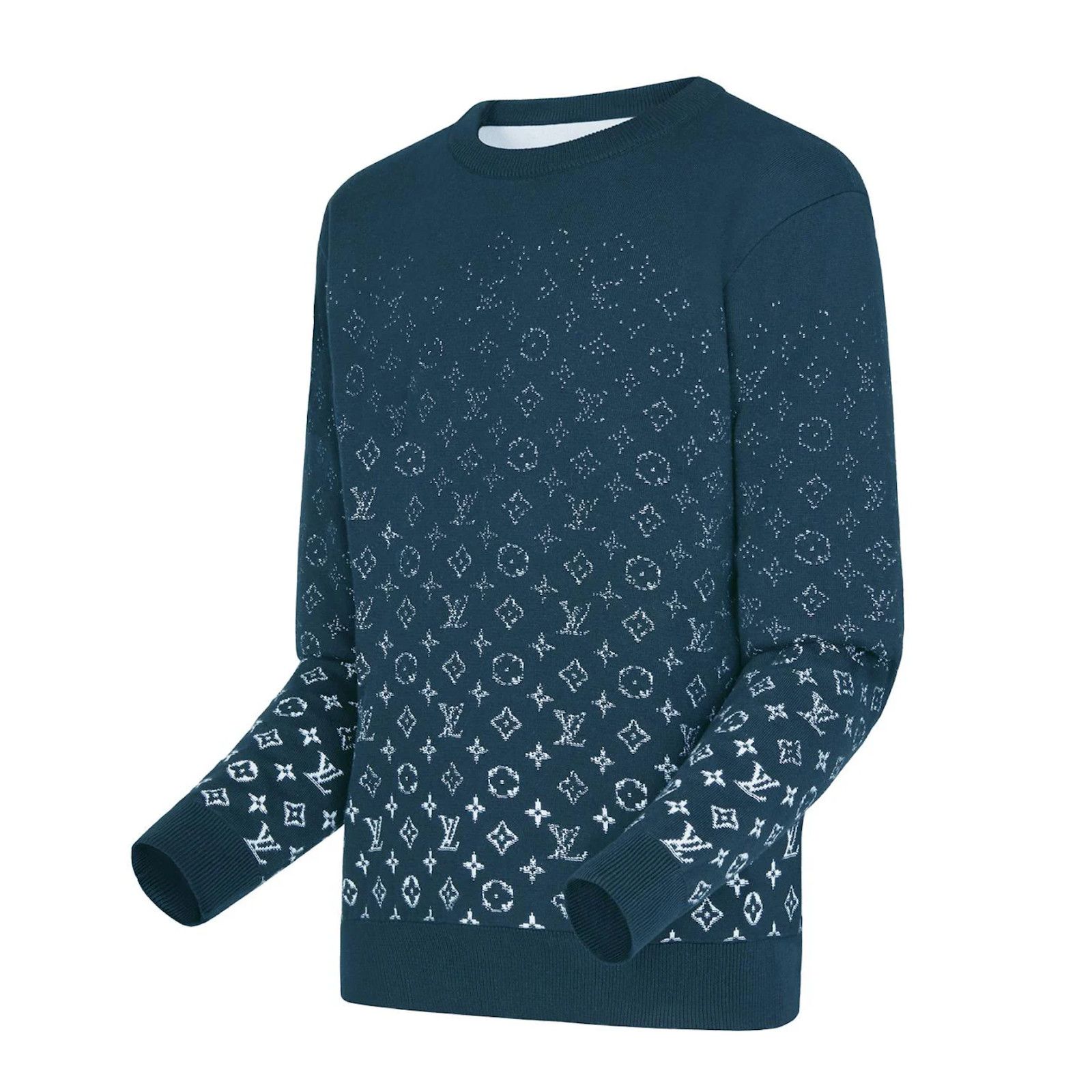 Louis Vuitton Louis Vuitton Canard Teal White Logo Crewneck Sweater M Size US M / EU 48-50 / 2 - 4 Thumbnail