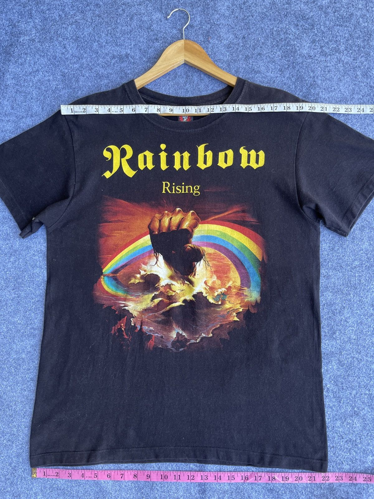 Band Tees Last Drop🔥Rare🔥Vintage RAINBOW RISING Band T Shirt Size US L / EU 52-54 / 3 - 9 Thumbnail