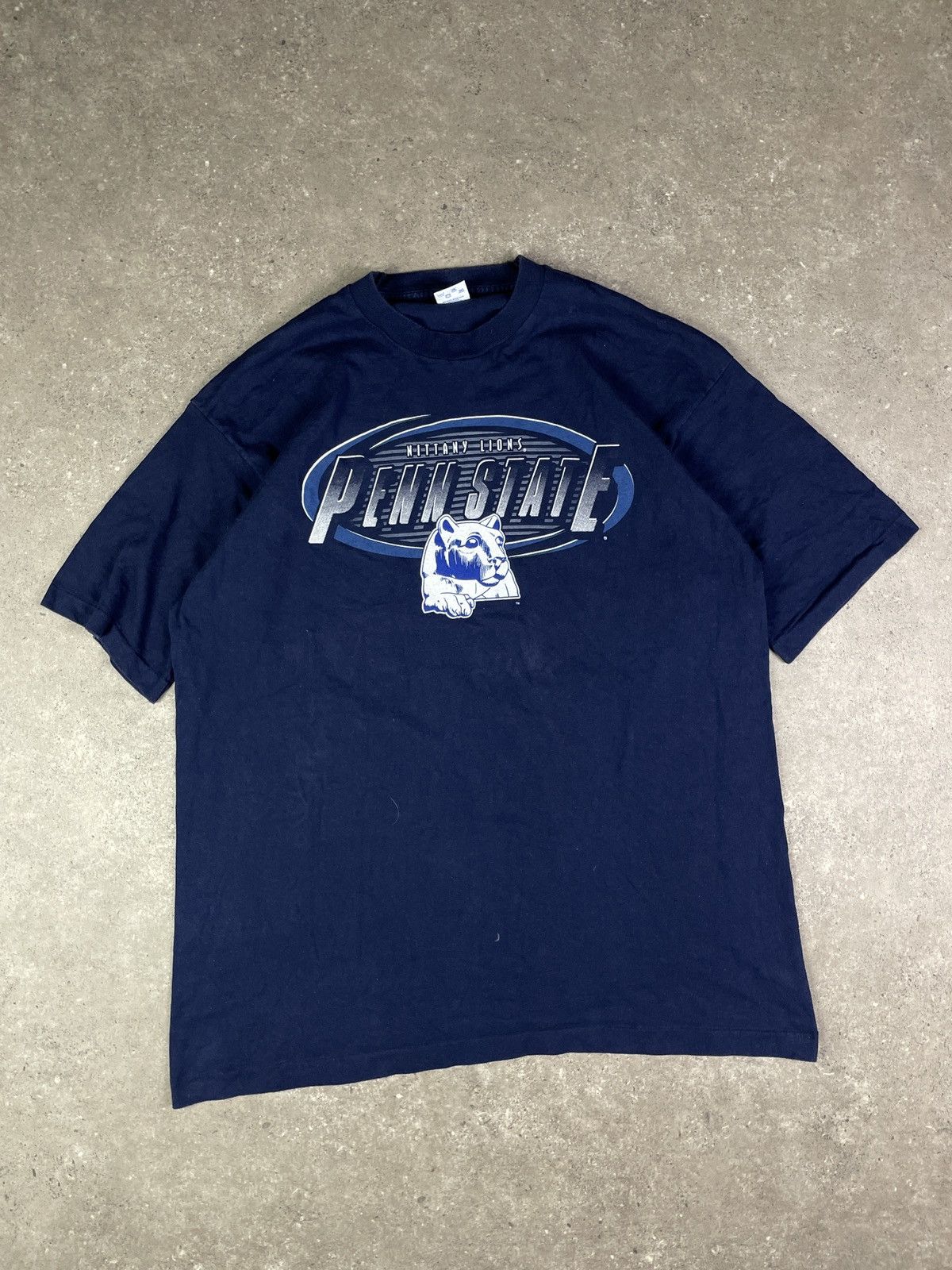 Vintage Vintage 90s Penn State Nittany Lions T Shirt Size US XL / EU 56 / 4 - 1 Thumbnail